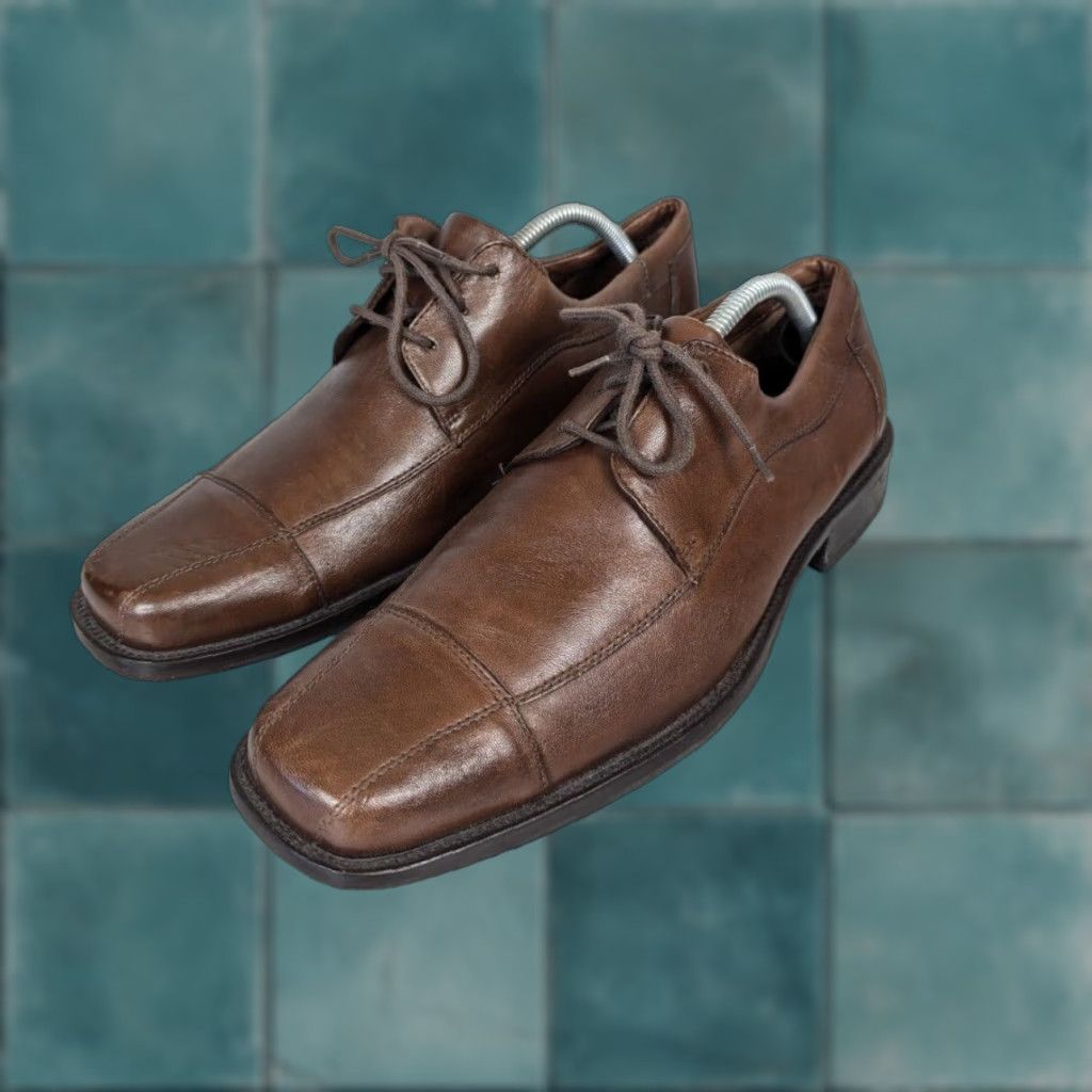 Johnston & Murphy Shoes Men\'s Size 10 M Brown Bicycle Cap Toe Oxford 20-7510 Johnston & Murphy Shoes Men main image 2