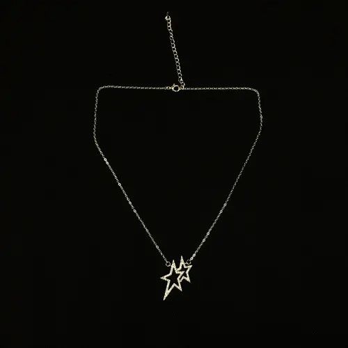 VIBE Crystal Star Necklace Pop Chain Jewelry Size ONE SIZE - 8 Thumbnail