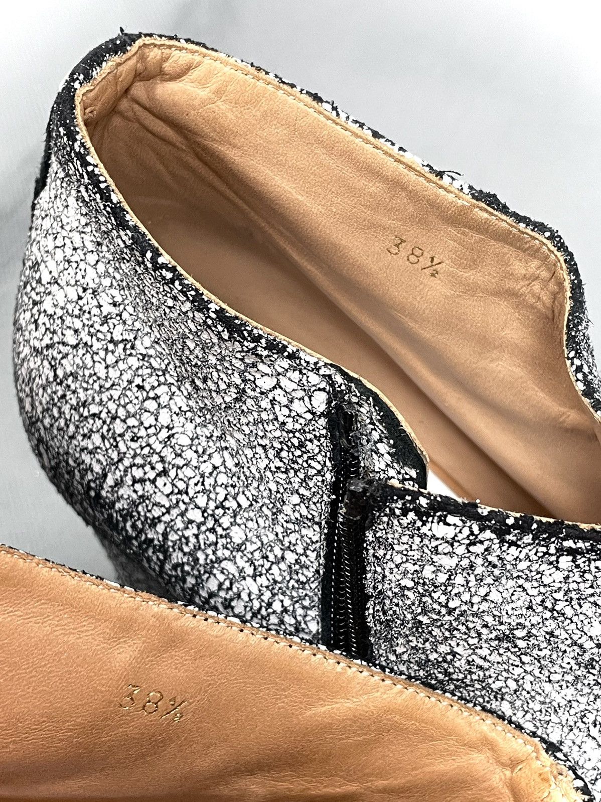 Maison Margiela Maison Martin Margiela Line 22 Cracked Peep-Toe Ankle Boots Size US 8.5 / IT 38.5 - 15 Thumbnail