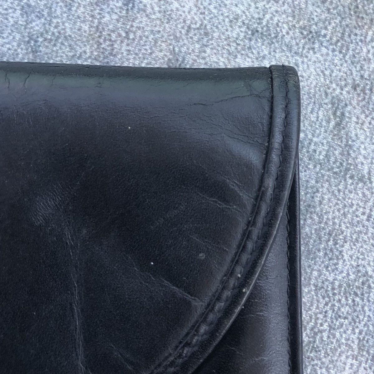 Balenciaga Authentic Balenciaga Paris Leather Wallet Black Size ONE SIZE - 17 Thumbnail
