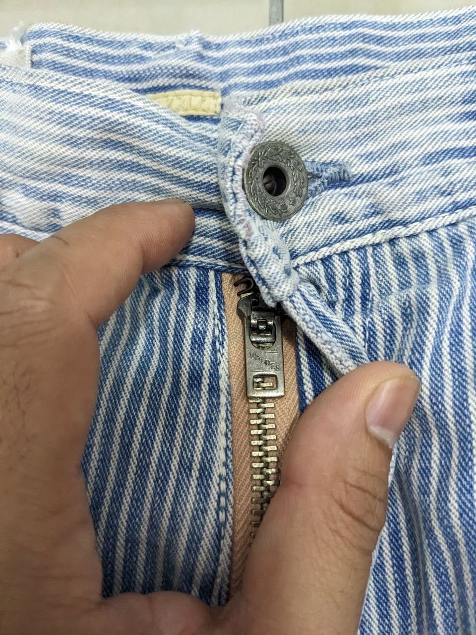 Kapital KAPITAL CENTURY DENIM HICKORY PAINTED 70’sVINTAGE BUCKLEBACK Size US 28 / EU 44 - 16 Thumbnail