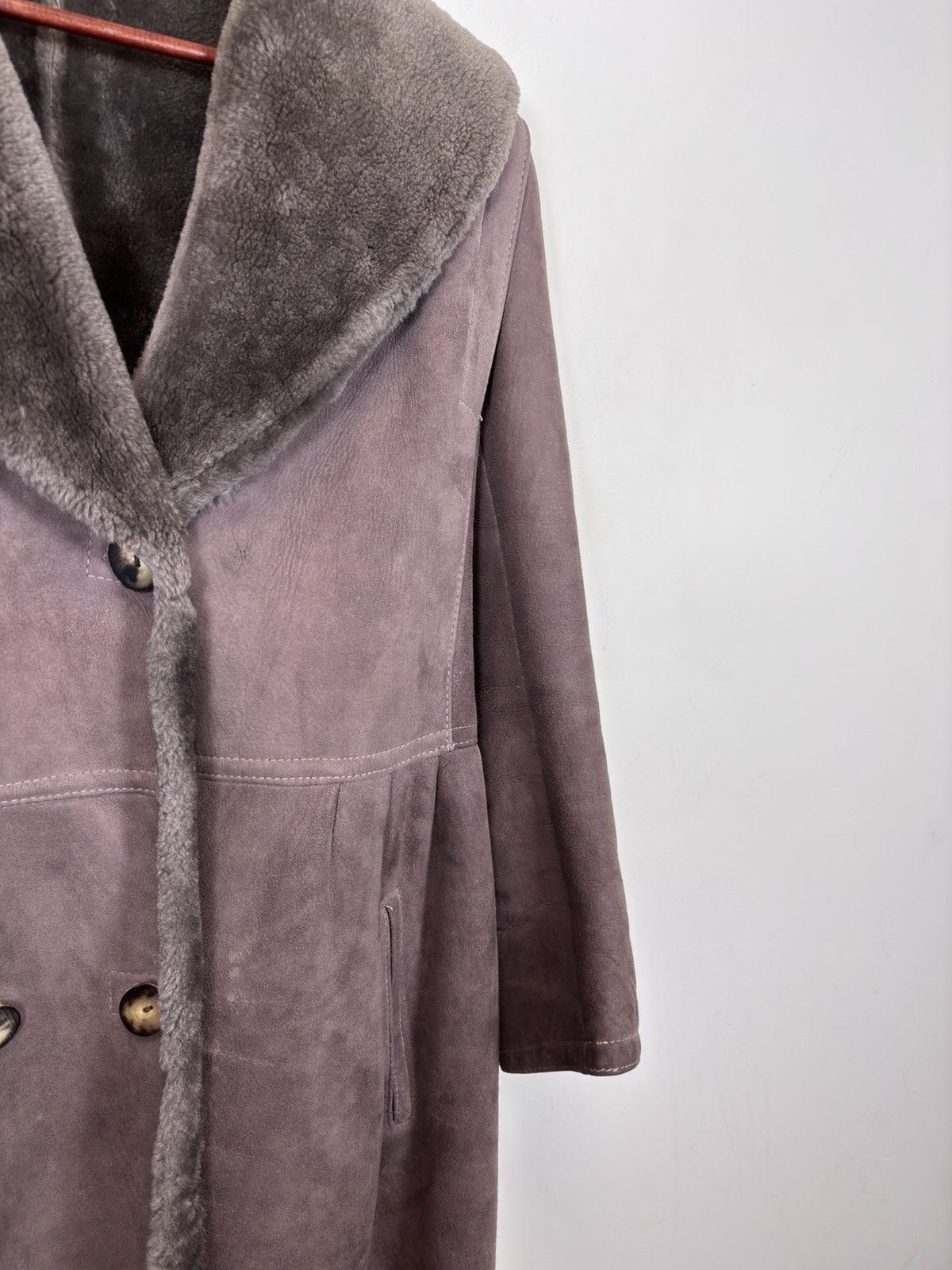 Sawyer of Napa Vintage Sawyer Of Napa Women’s Shearling Sheepskin Coat Size XL / US 12-14 / IT 48-50 - 6 Thumbnail