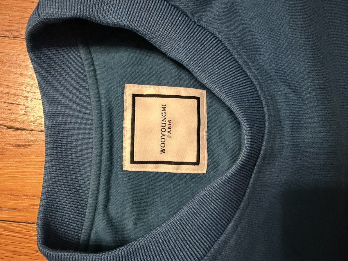 Wooyoungmi Wooyoungmi SS23 Logo Patch Crewneck Sweatshirt Teal Paris Size US S / EU 44-46 / 1 - 4 Thumbnail