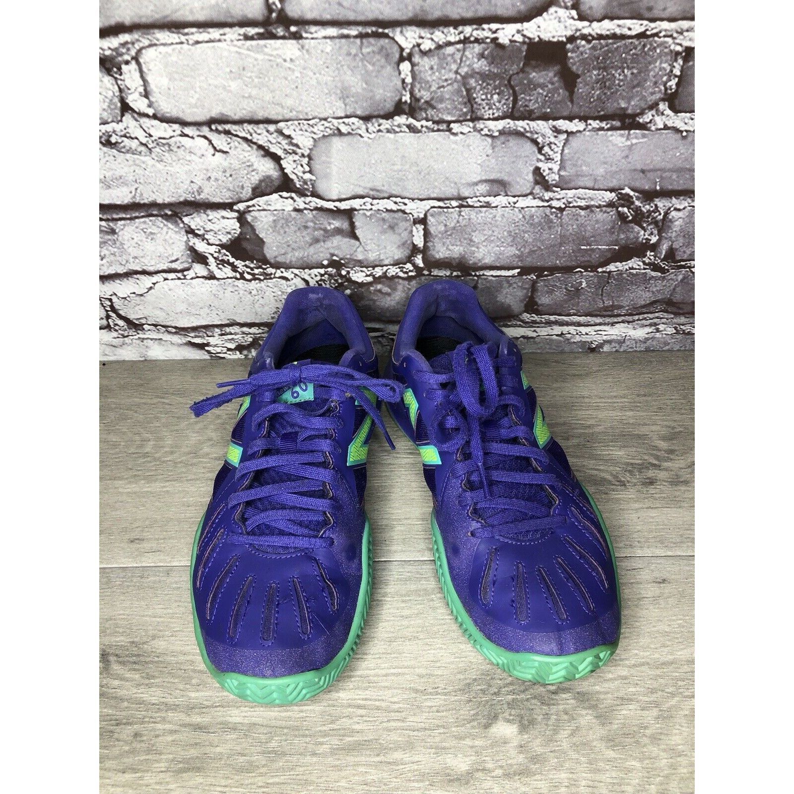 New Balance New Balance WC60PT1 60 Purple Green Lace Up Running Shoes Wo Size US 10 / IT 40 - 19 Thumbnail
