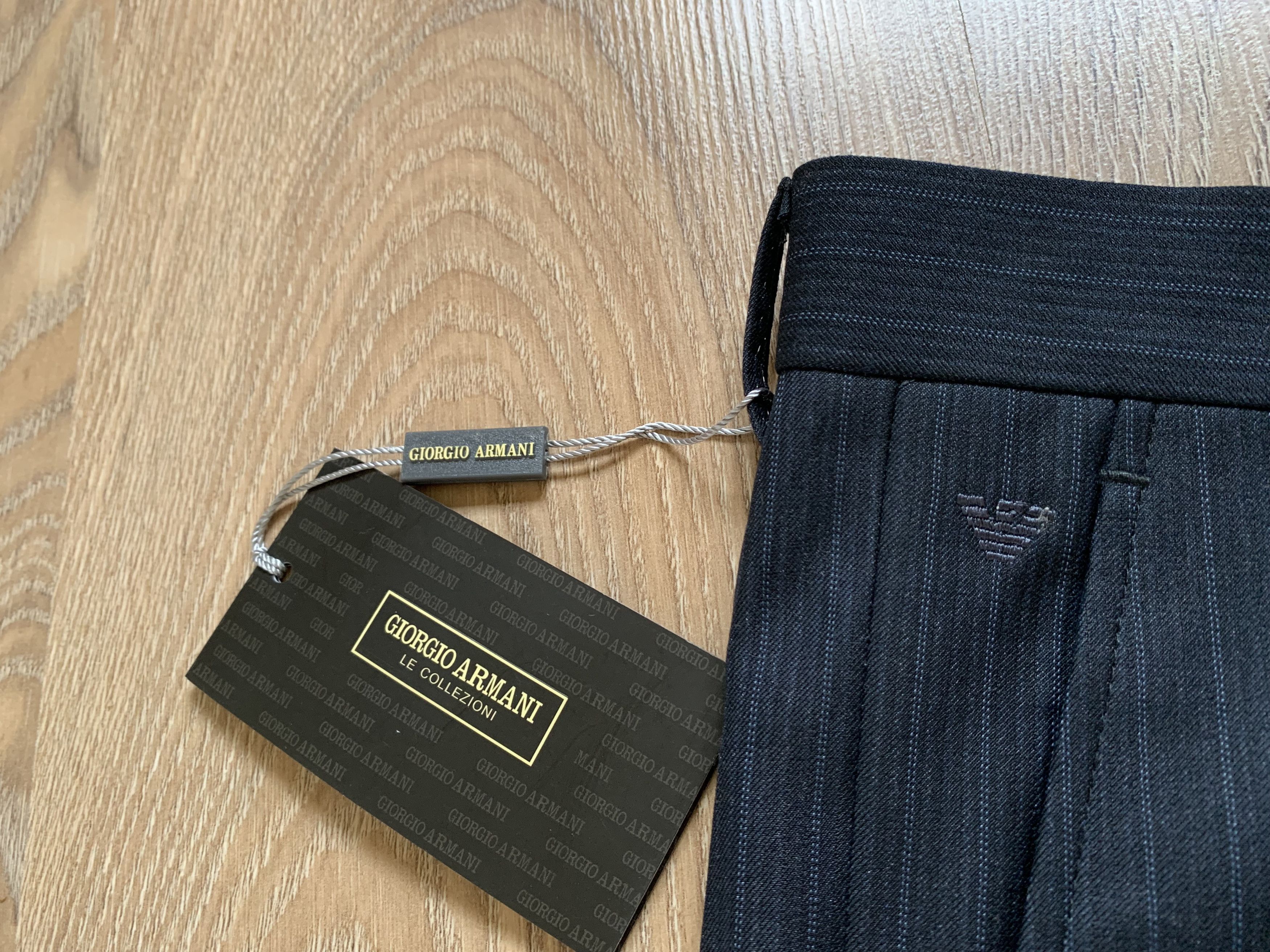 Giorgio Armani × Vintage Vintage Armani Le Collezioni Classic Formal Wool Trousers Size 54L - 6 Thumbnail