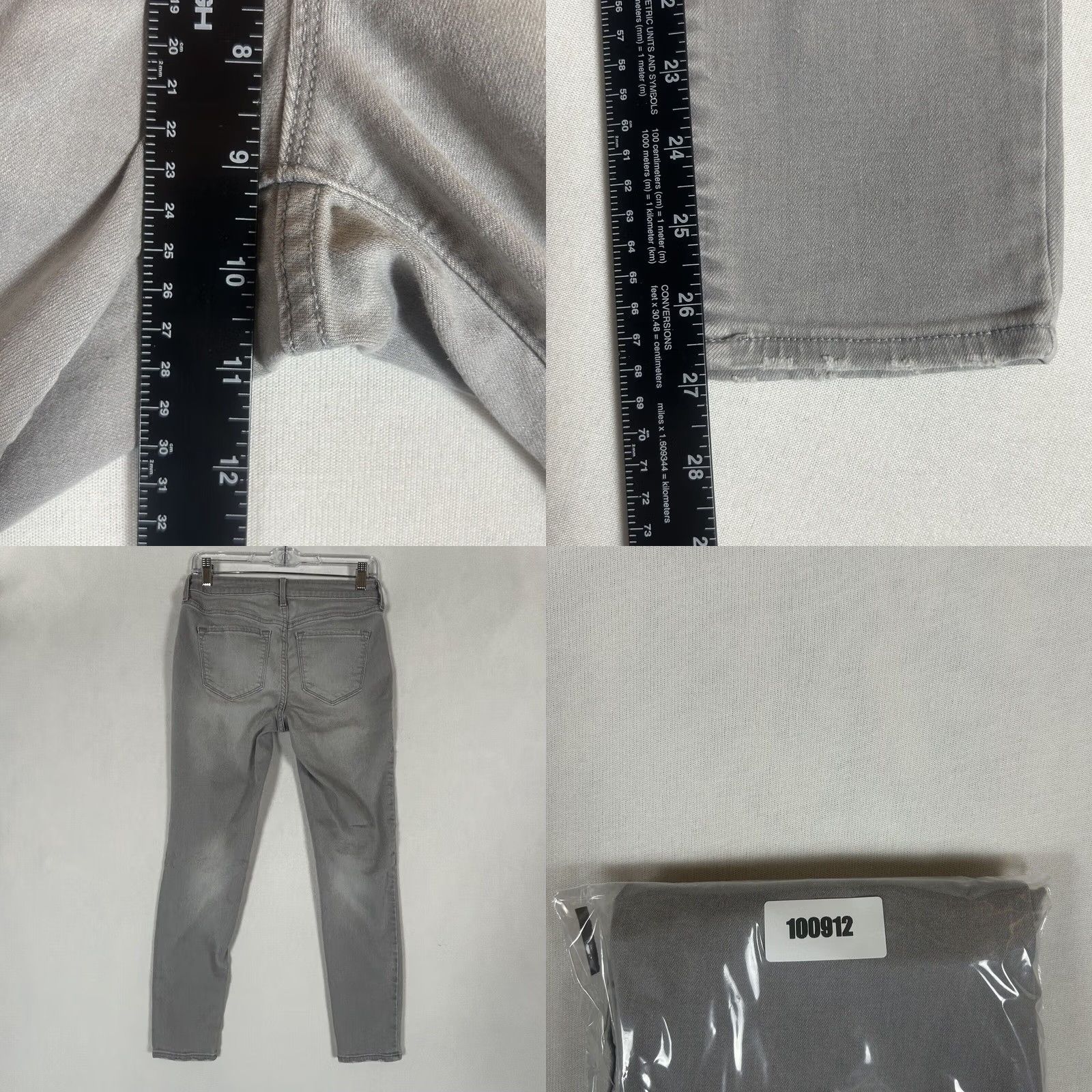 Old Navy Old Navy Jeans Mid Rise Womens 4 Gray Denim 5-Pocket Stretch Pockets Tight Skinny Pants Clothing Size 27" / US 4 / IT 40 - 8 Thumbnail