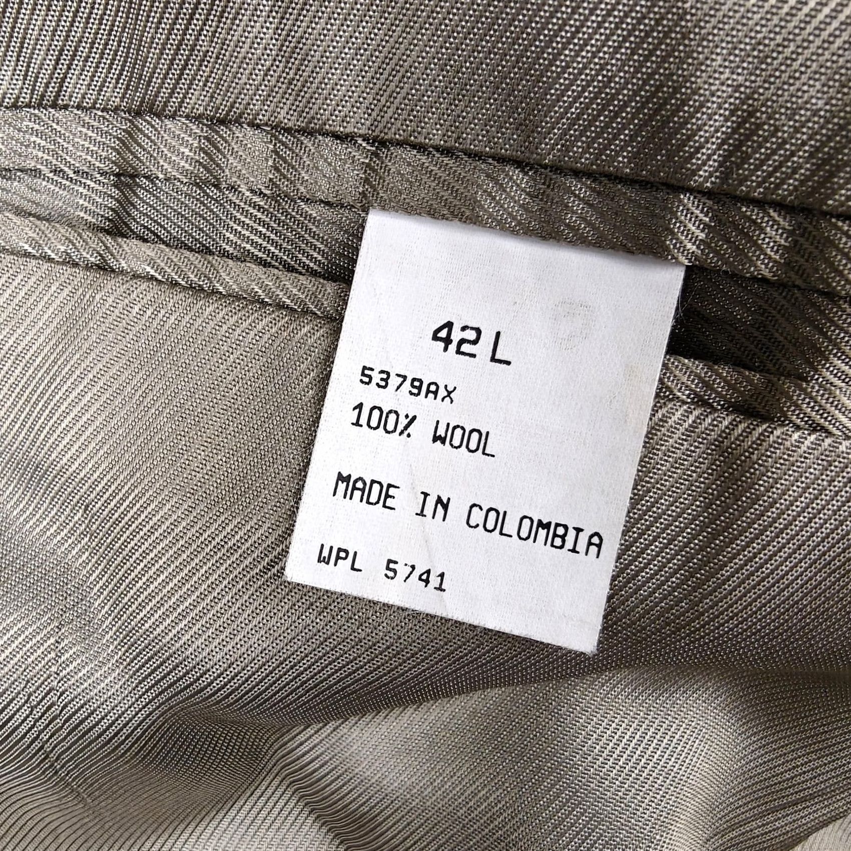 Oscar De La Renta Oscar De La Renta Mens Blazer 42L Brown Check Wool Tweed Sport Coat Jacket Size 42R - 5 Thumbnail