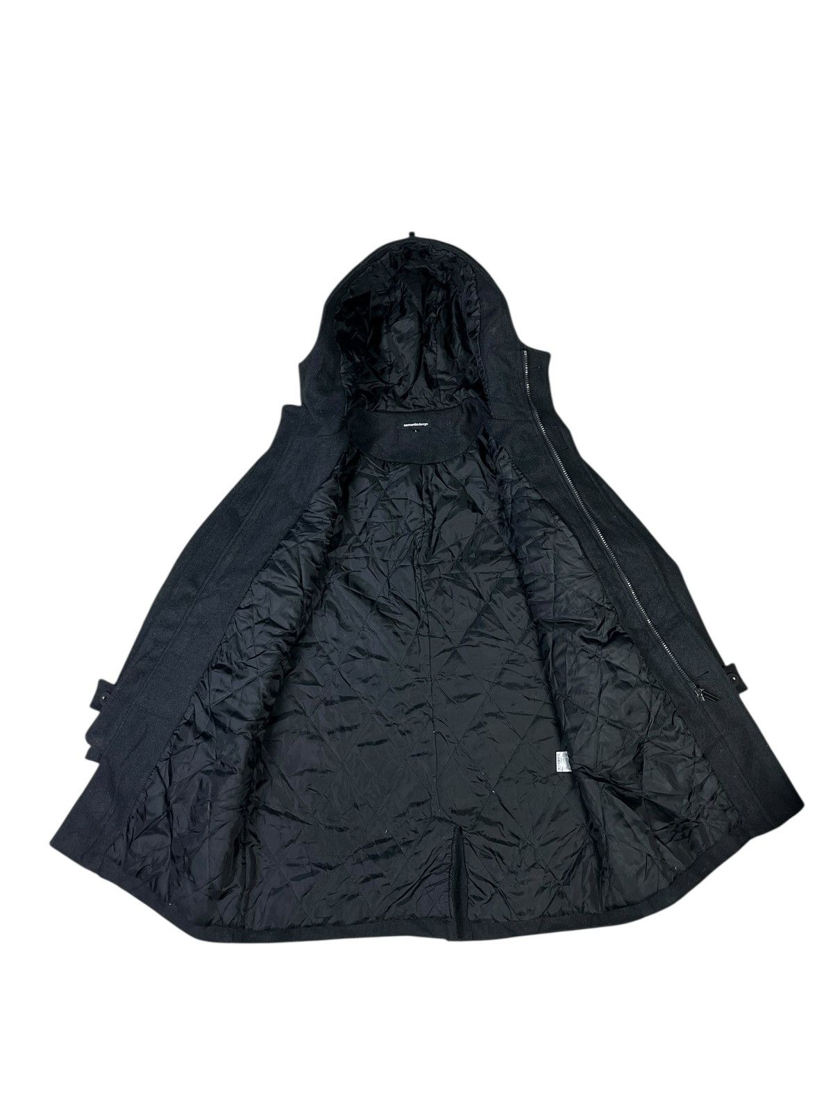 Japanese Brand × semanticdesign Semantic Design Wool Heavy Coat with Hood Size US M / EU 48-50 / 2 - 9 Thumbnail
