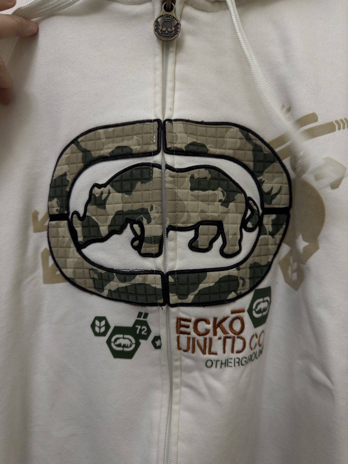 Ecko Unltd. ECKO UNLTD Vintage Embroidered Patch Zip-Up Hoodie Size XXL Size US XXL / EU 58 / 5 - 2 Thumbnail