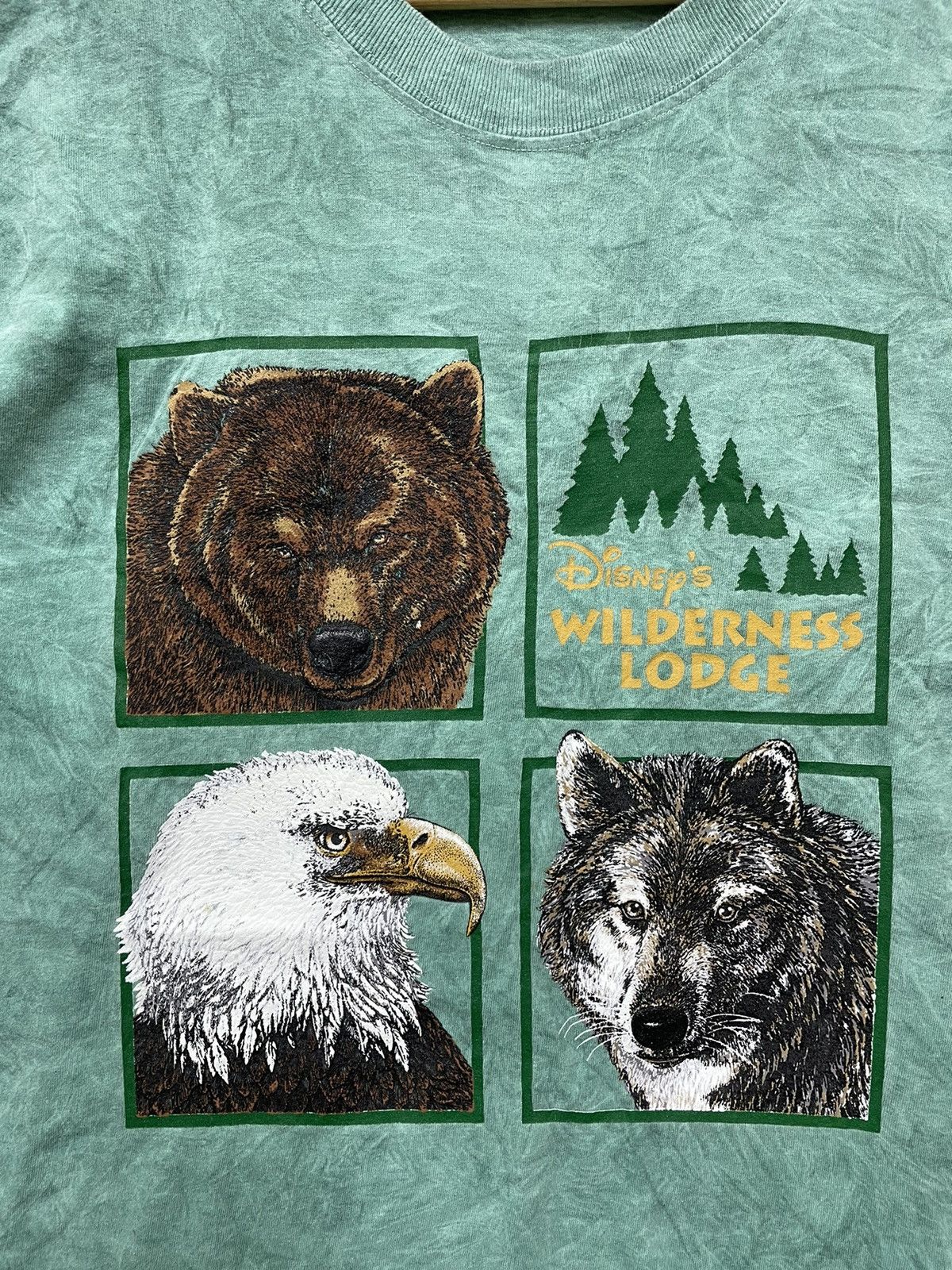 Disney × Vintage Vintage 90s Disney Wilderness Lodge Eagle Bear Wolf Size US XL / EU 56 / 4 - 5 Thumbnail