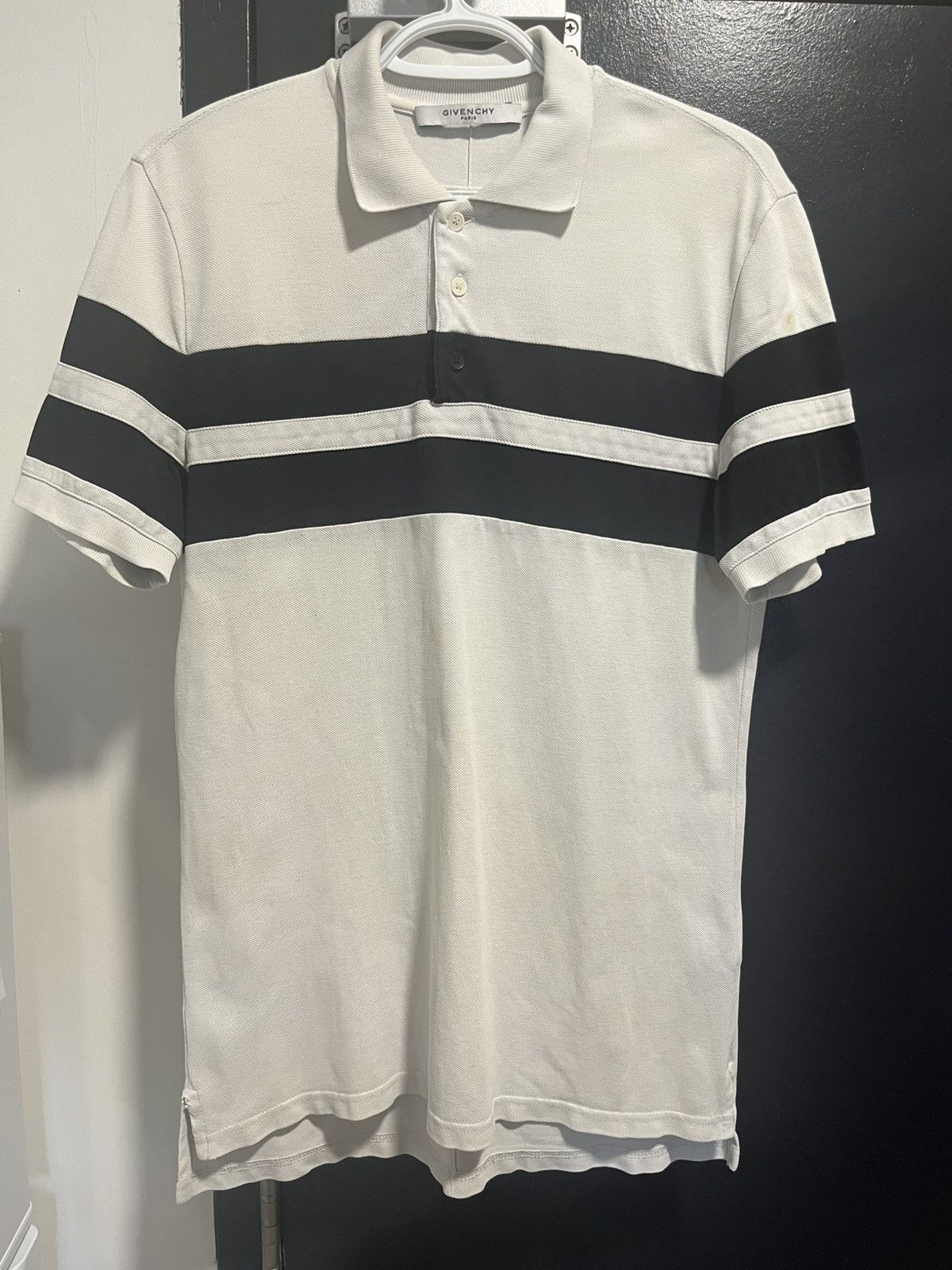 Givenchy Paris Striped Polo Shirt - Size S