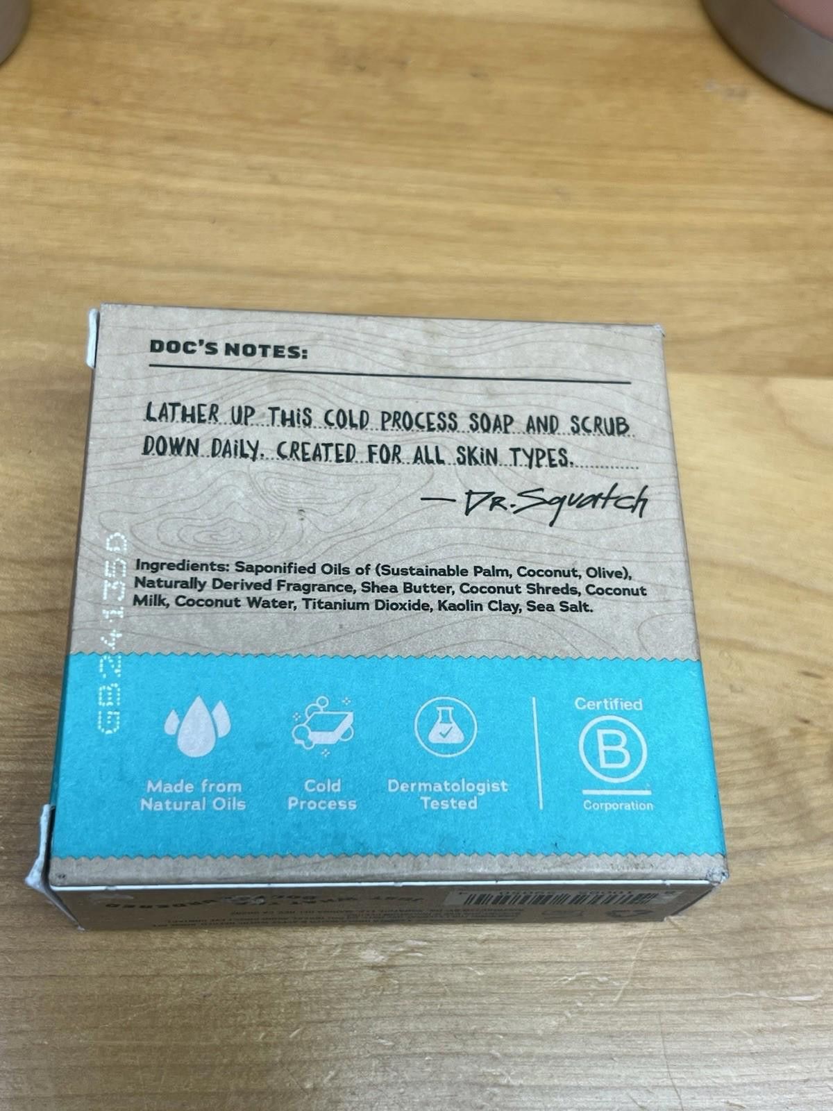 Other Dr. Squatch Coconut Castaway Men’s Soap 5 oz Brand NEW Seale Size ONE SIZE - 5 Thumbnail