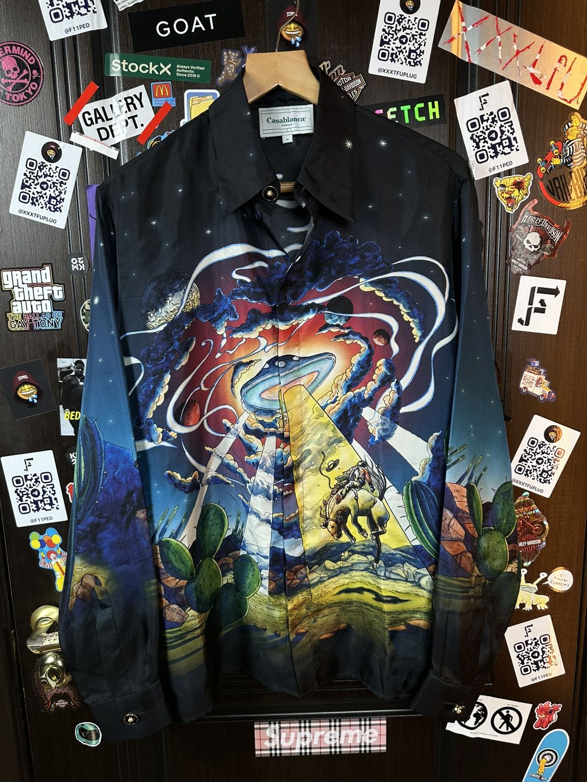 Casablanca Casablanca UFO Cowboy De L’Espace Silk Shirt Size US M / EU 48-50 / 2 - 3 Thumbnail