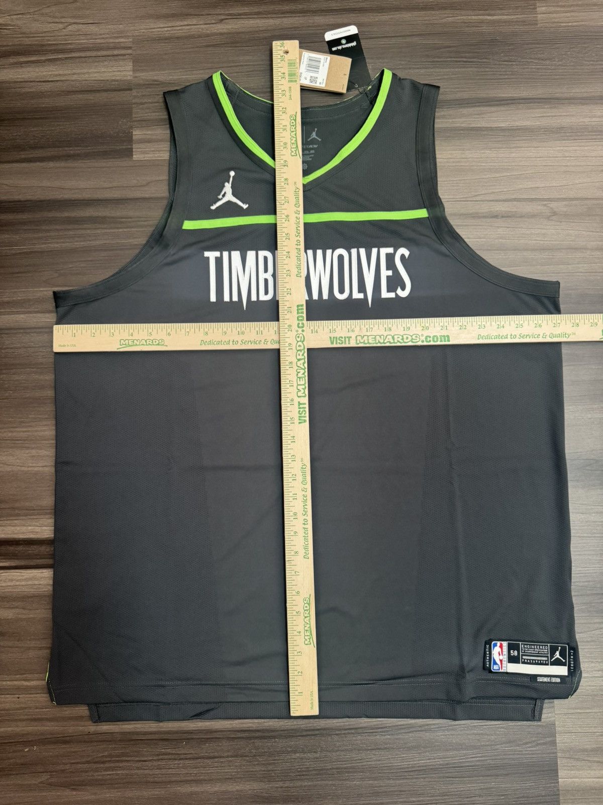 Jordan Brand × Nike 3XL Minnesota Timberwolves NBA Statement Edition Jersey Size US XXL / EU 58 / 5 - 6 Thumbnail