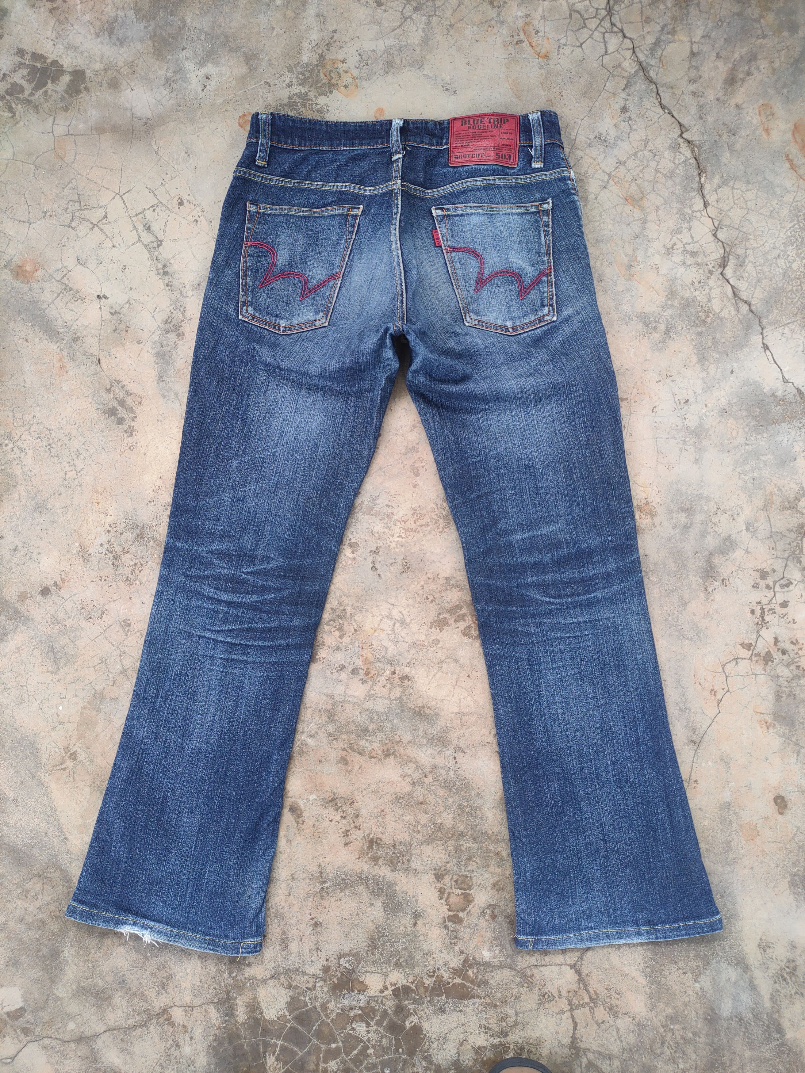 Edwin W32 VINTAGE EDWIN BOOT CUT FADED DISTRESSED JEAN PANTS Size US 32 / EU 48 - 7 Thumbnail
