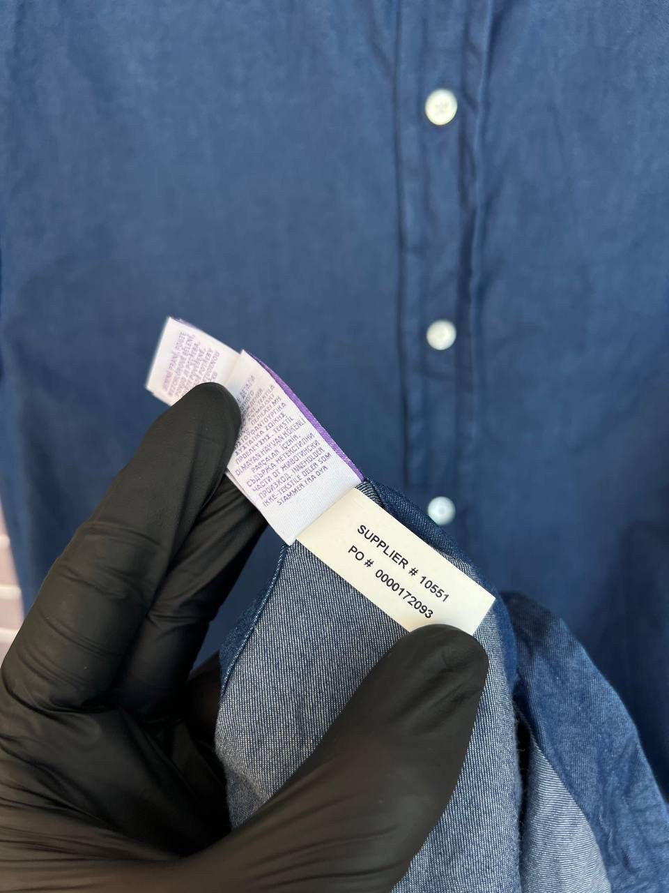 Ralph Lauren Purple Label Ralph Lauren Purple Label Indigo Button Shirt Size 14.5 or M Size US M / EU 48-50 / 2 - 16 Thumbnail