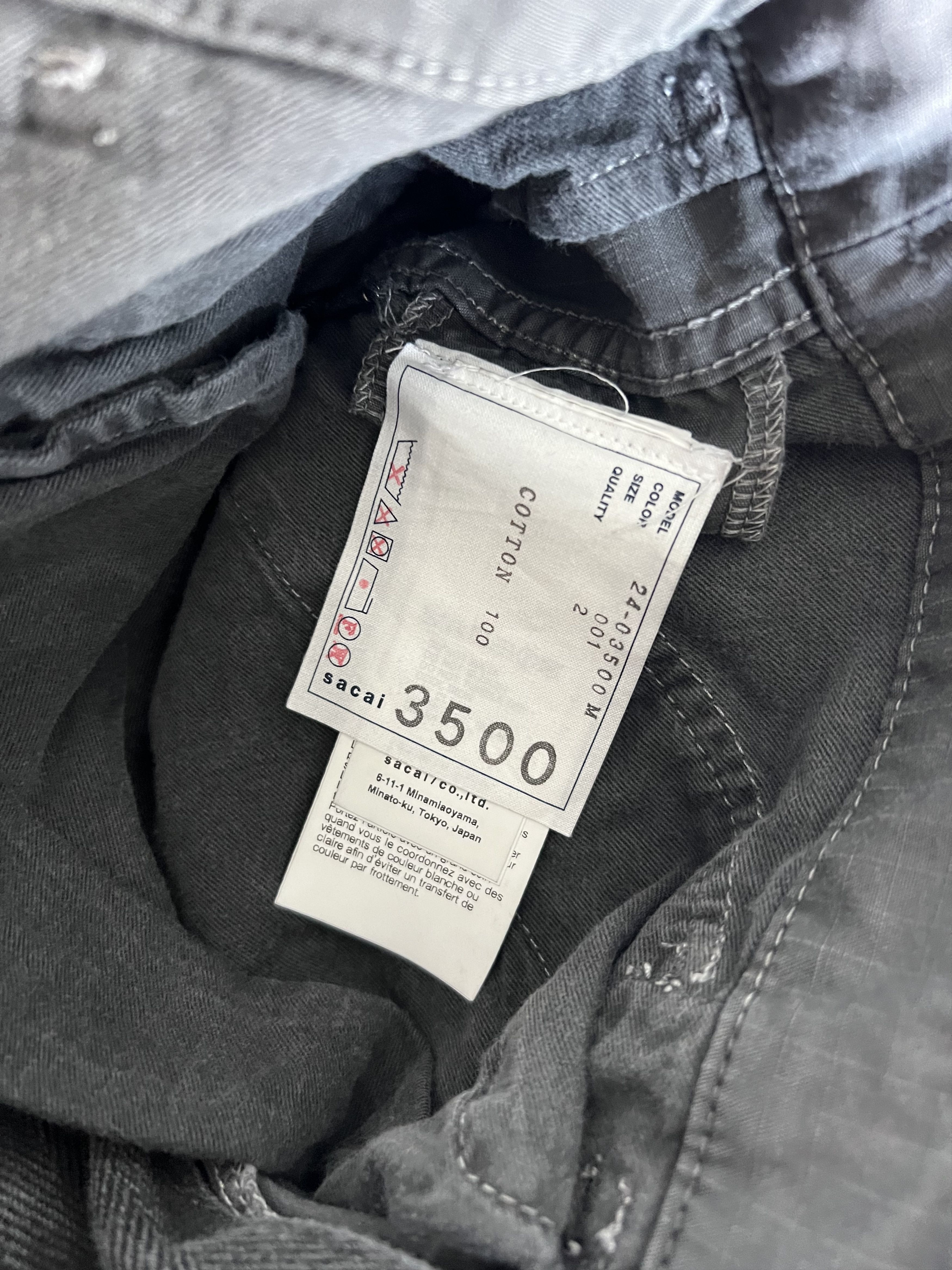 Sacai Sacai Garment Dyed Nylon Twill Cargo Pants in Grey Size US 32 / EU 48 - 7 Thumbnail