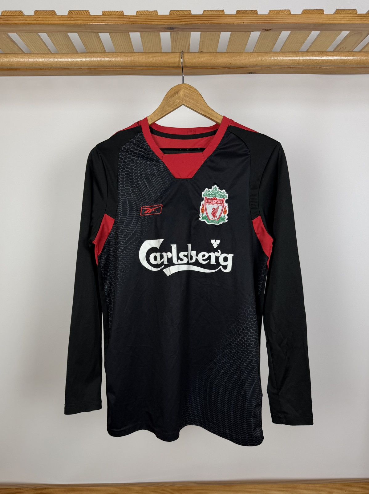 Reebok Vintage Reebok FC Liverpool Long Sleeve Jersey Carlsberg Size US S / EU 44-46 / 1 - 1 Thumbnail