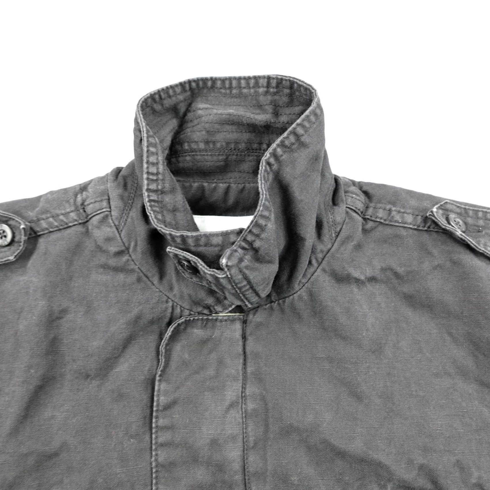 Quiksilver Quiksilver Jacket Mens M Black Full Zip Magnet Button Military Field Coat Jacket Size US M / EU 48-50 / 2 - 2 Thumbnail
