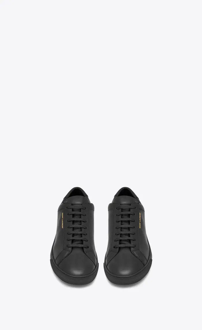 Saint Laurent Paris o1bcso1str0126 Andy Sneakers In Leather in Black Size US 11 / EU 44 - 3 Thumbnail