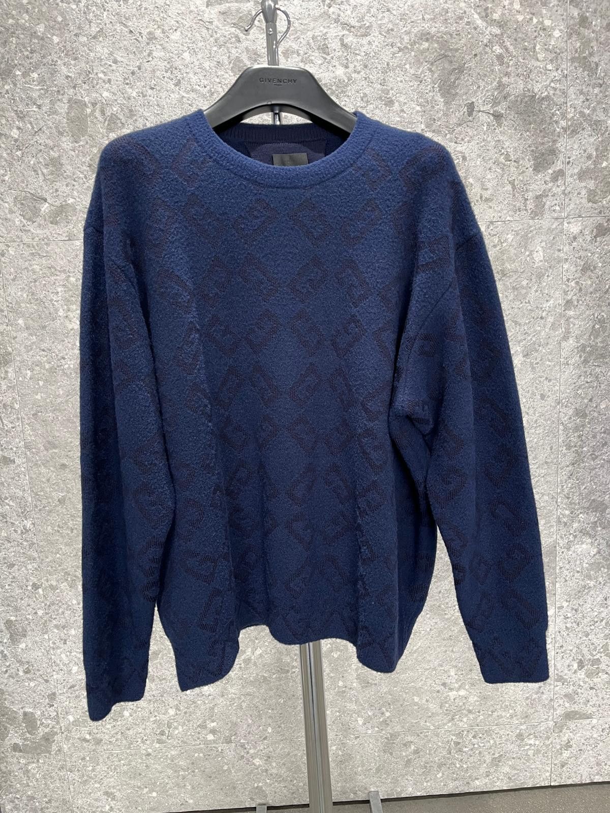 Givenchy oc11z0725 Sweater in Dark Blue Size US XXL / EU 58 / 5 - 6 Thumbnail
