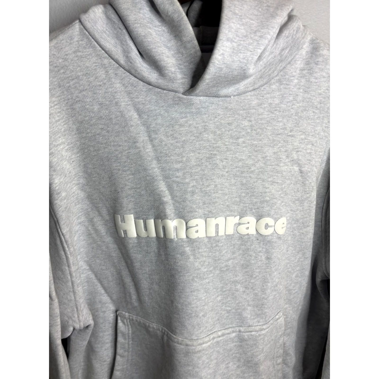 Adidas VINTAGE Adidas Humanrace Hoodie Mens L Gray Pullover Sweatshirt Size US L / EU 52-54 / 3 - 2 Thumbnail