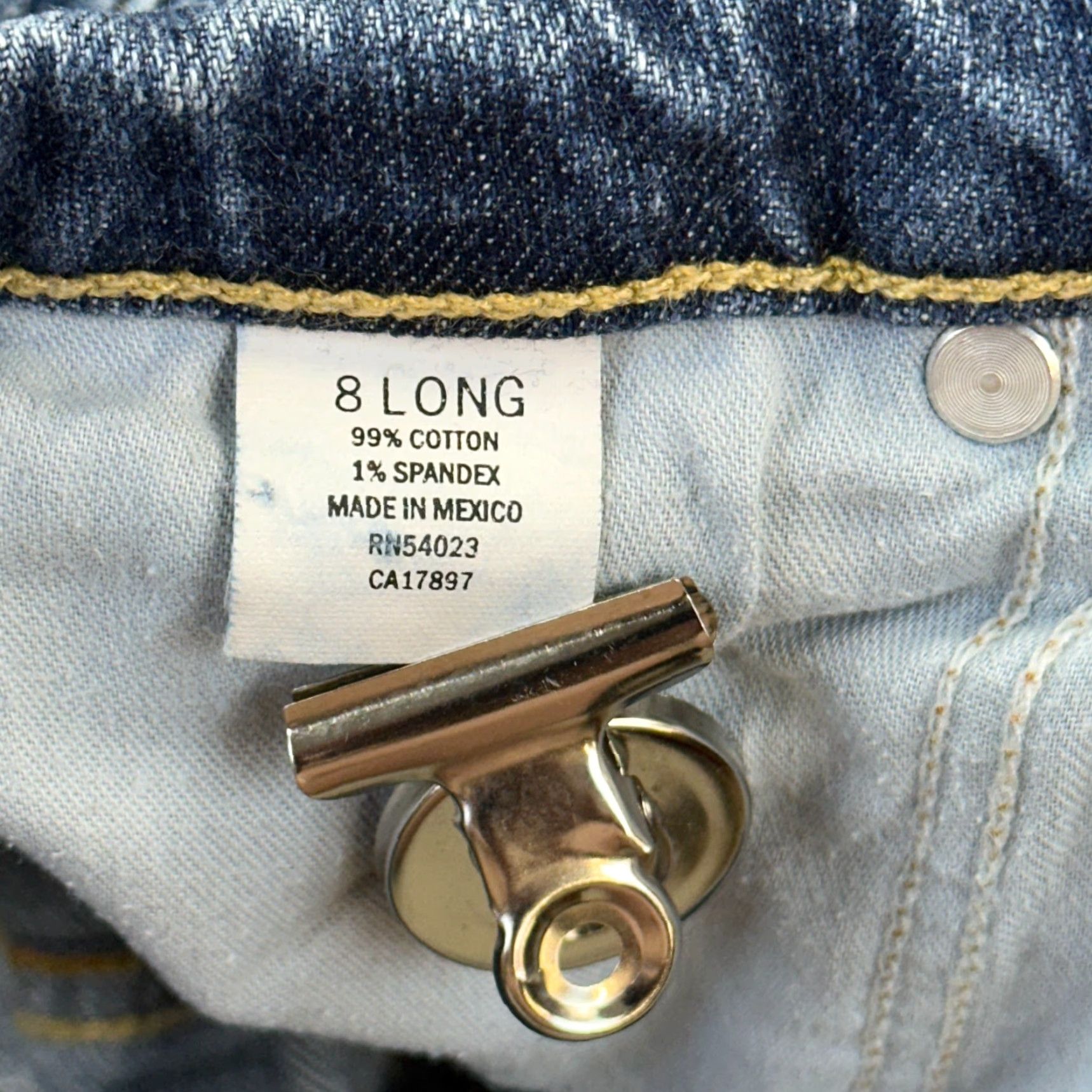 Old Navy VINTAGE Old Navy Jeans Women's 8 Long Just Below Waist Bootcut Mid Rise Stretch Size 30" / US 8 / IT 44 - 7 Thumbnail