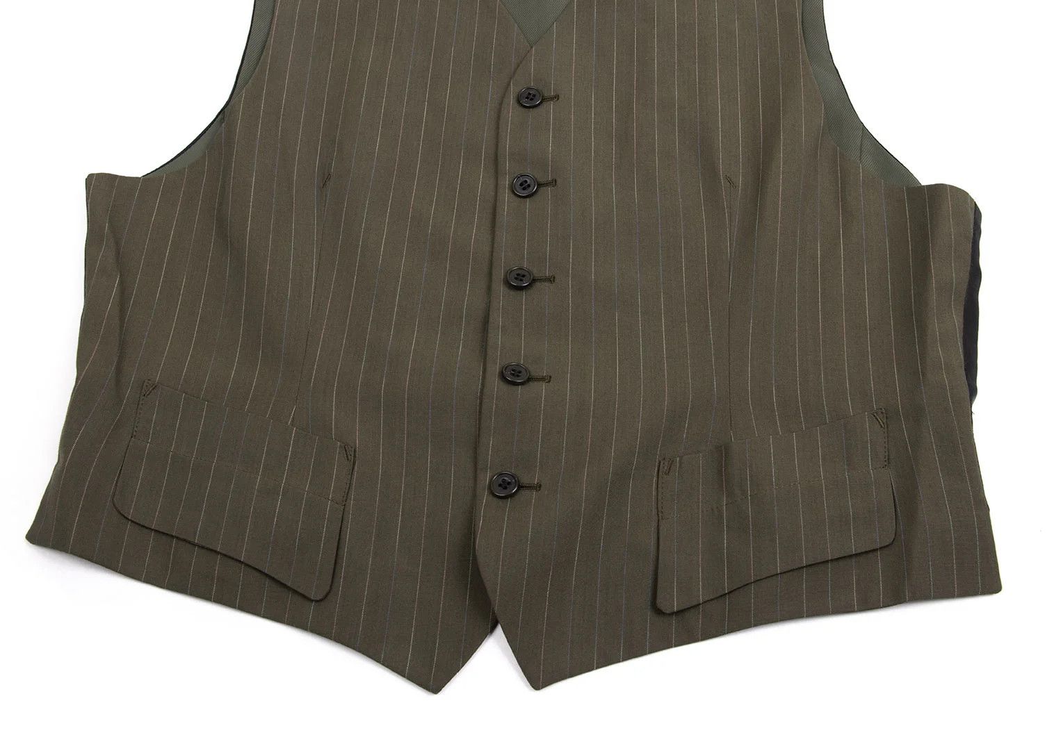 Jean Paul Gaultier Colorful Stripe Wool Cotton Vest in Khaki and Others Size US M / EU 48-50 / 2 - 5 Thumbnail