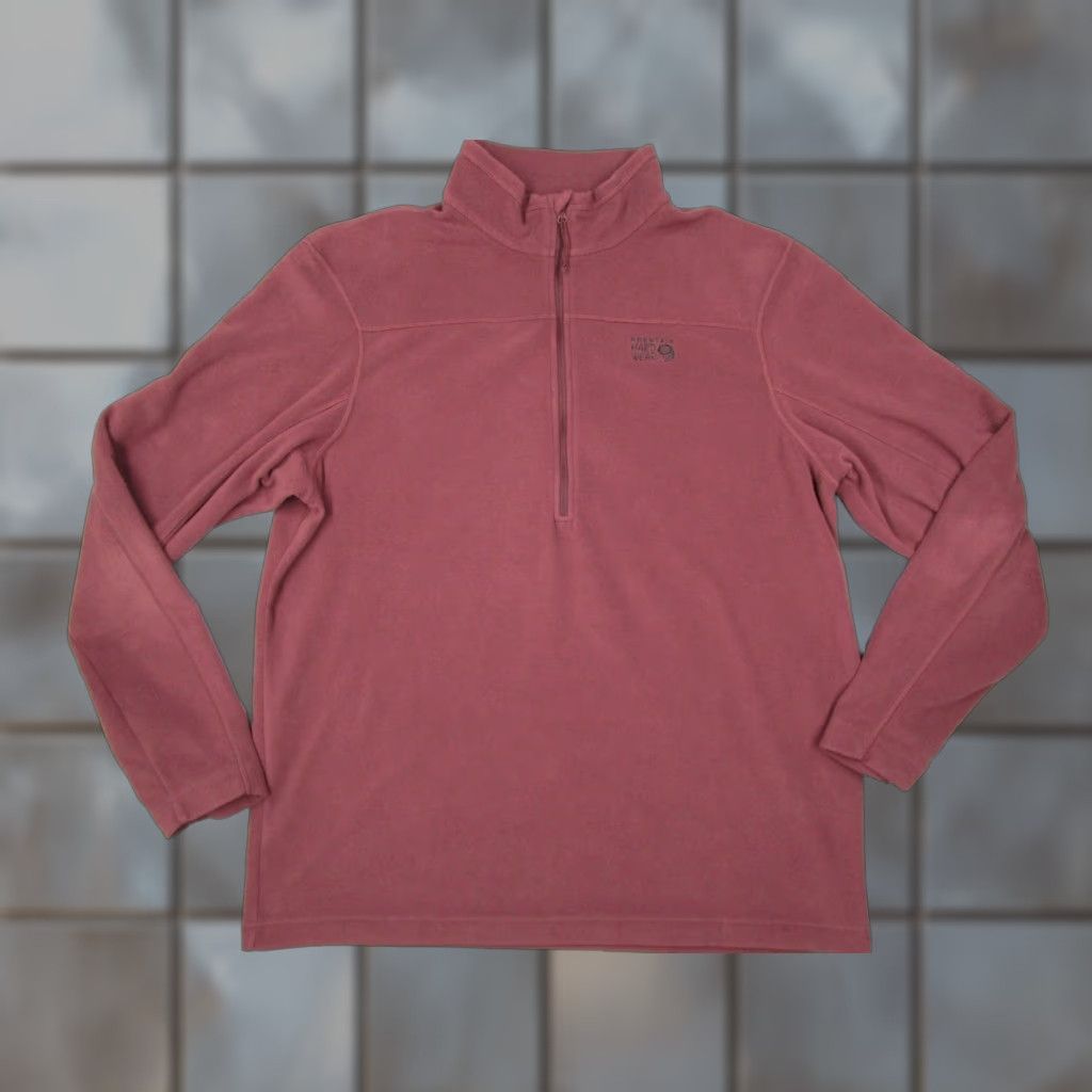 Mountain Hardwear Mountain Hardwear Jacket 2XL XXL Red 1/4 Zip Fleece Pullover Hike Travel Mens Size US XXL / EU 58 / 5 - 1 Thumbnail