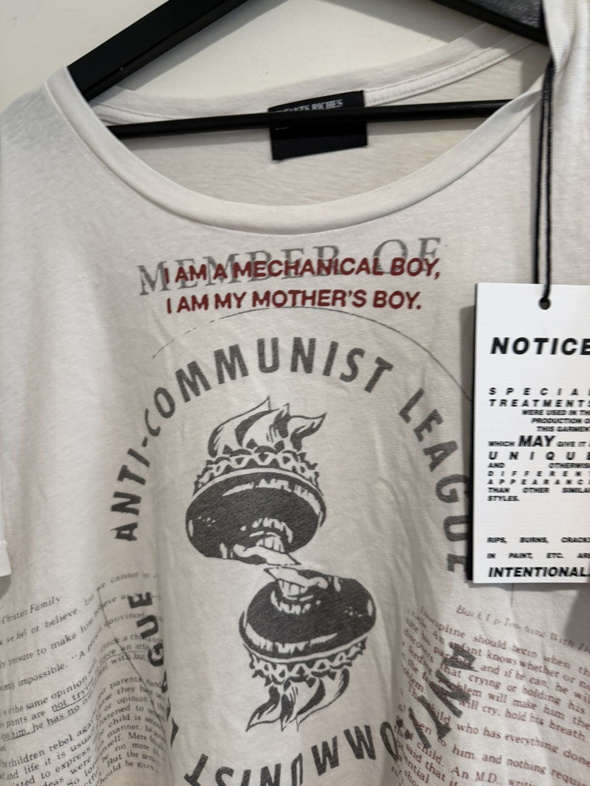 Enfants Riches Deprimes ERD Maxfield Anti Communist League Tee XL Size US XL / EU 56 / 4 - 2 Thumbnail