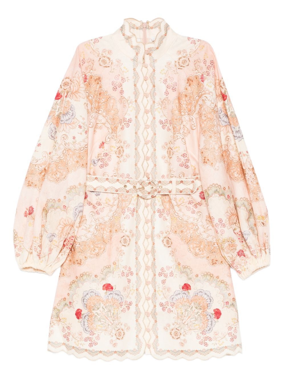 Zimmermann DAYLIGHT LINEN MINI DRESS Size L / US 10 / IT 46 - 1 Thumbnail
