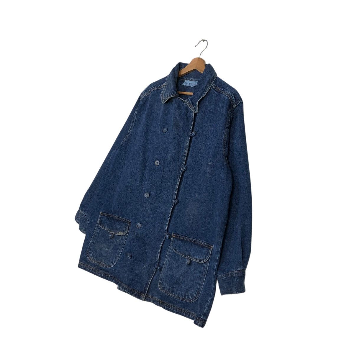 Japanese Brand 🔥VINTAGE CHORE WORK DENIM JACKET CHEROKEE ISSEY MIYAKE Size US L / EU 52-54 / 3 - 4 Thumbnail