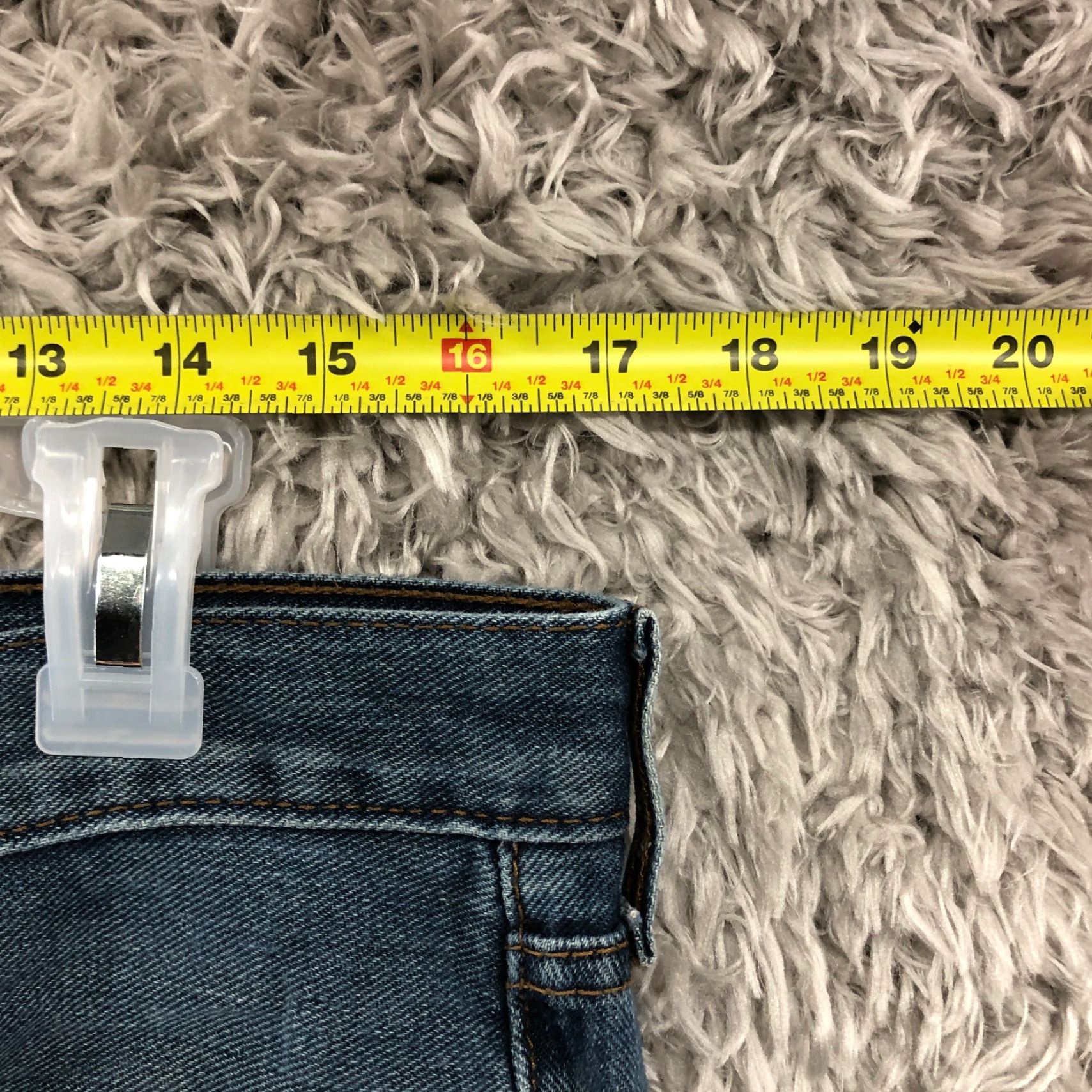Denime Rock Hardwear Jeans Size 32x34 Mens Mid Rise Straight Blue Denim Dark Wash Size US 32 / EU 48 - 2 Thumbnail