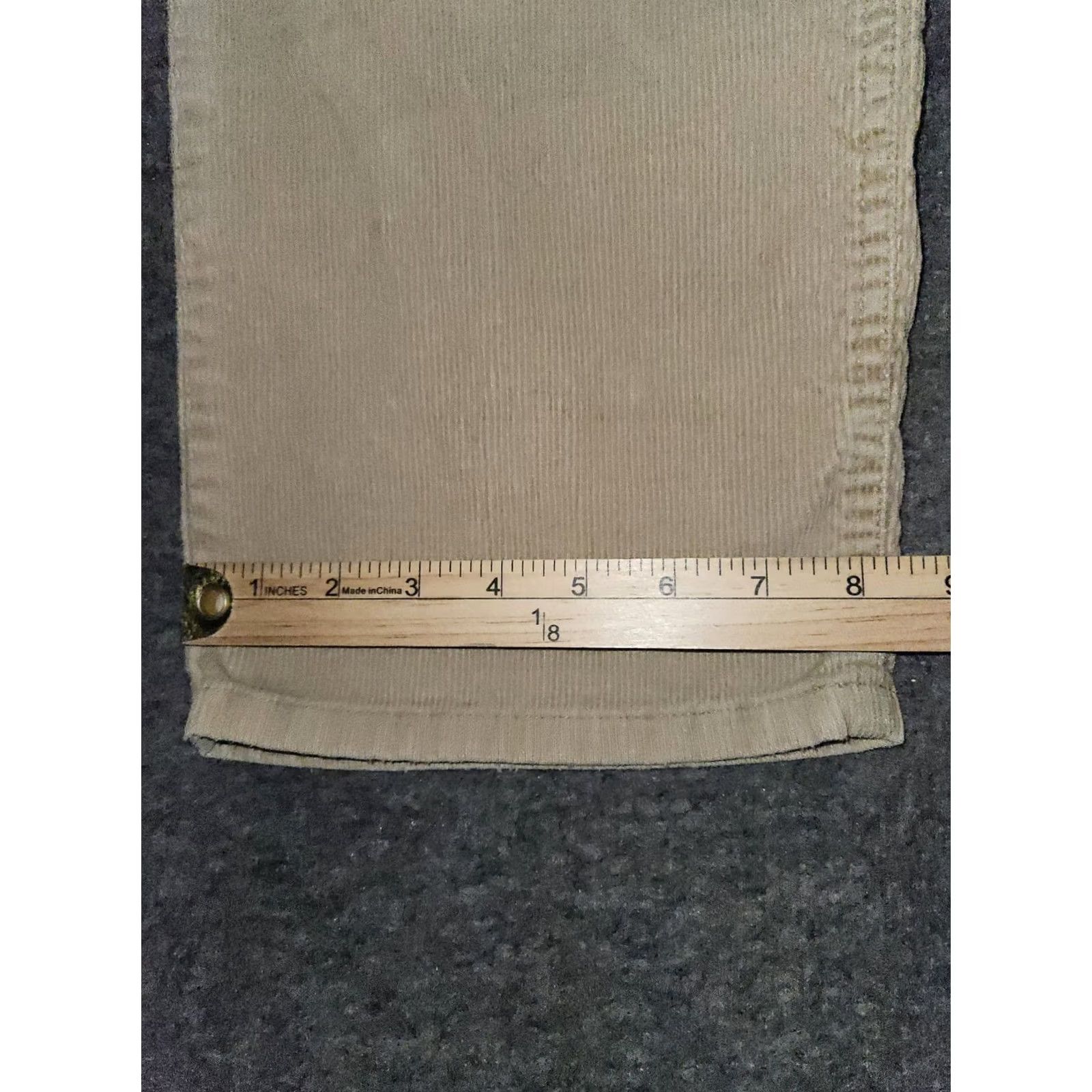 Eddie Bauer VINTAGE Eddie Bauer Corduroy Pants Womens 12 Tan Mid Rise Straight Leg Stretch Chino 90s Nature Preppy Mens Womens Girls Boys Size 34" / US 12 / IT 48 - 7 Thumbnail
