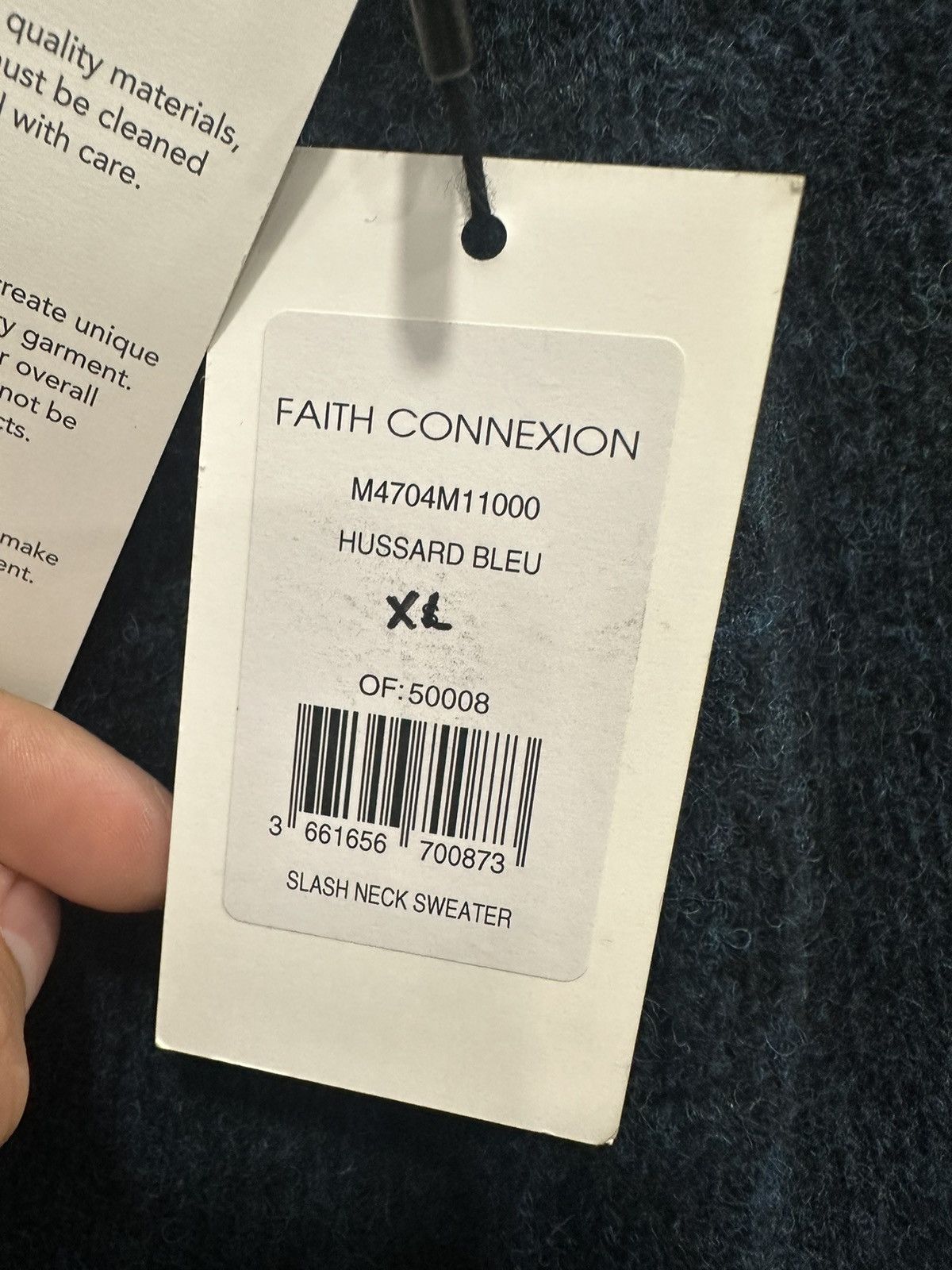 Faith Connexion FAITH CONNEXION HUSSARD BLEU SLACK NECK SWEATER Size US XL / EU 56 / 4 - 5 Thumbnail