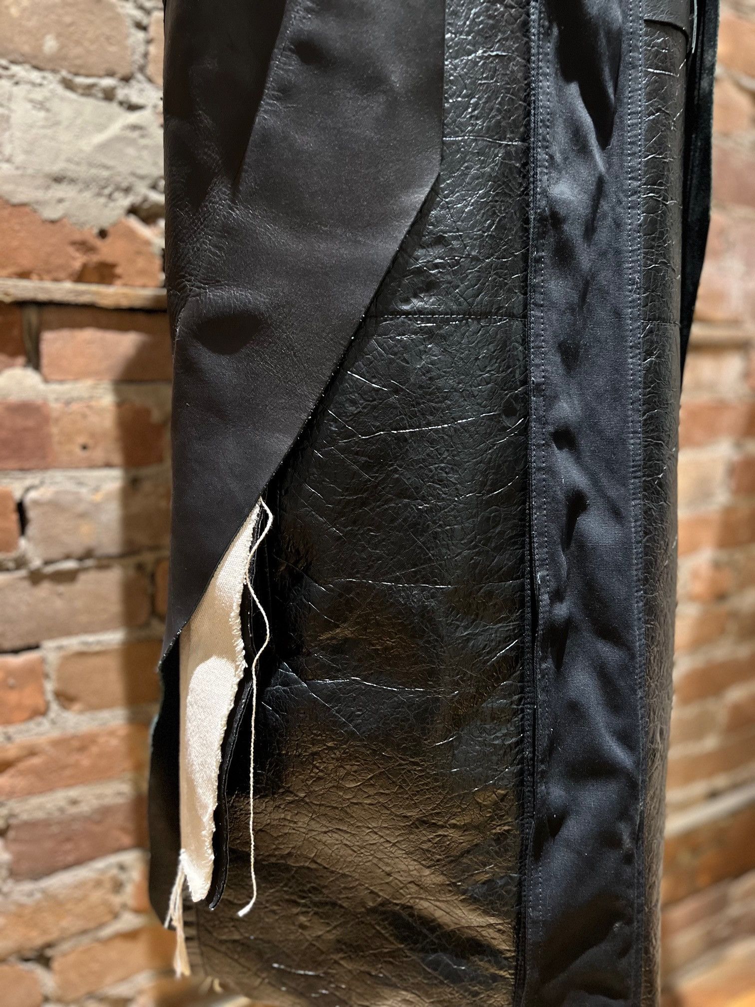 Rick Owens Rick Owens Mainline Mock Neck Leather Vest Size US M / EU 48-50 / 2 - 7 Thumbnail