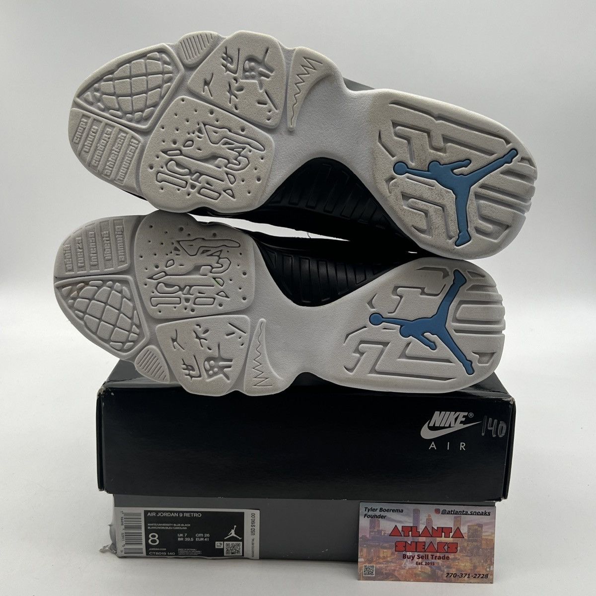 Jordan Brand Air Jordan 9 university blue Size US 8 / EU 41 - 8 Thumbnail