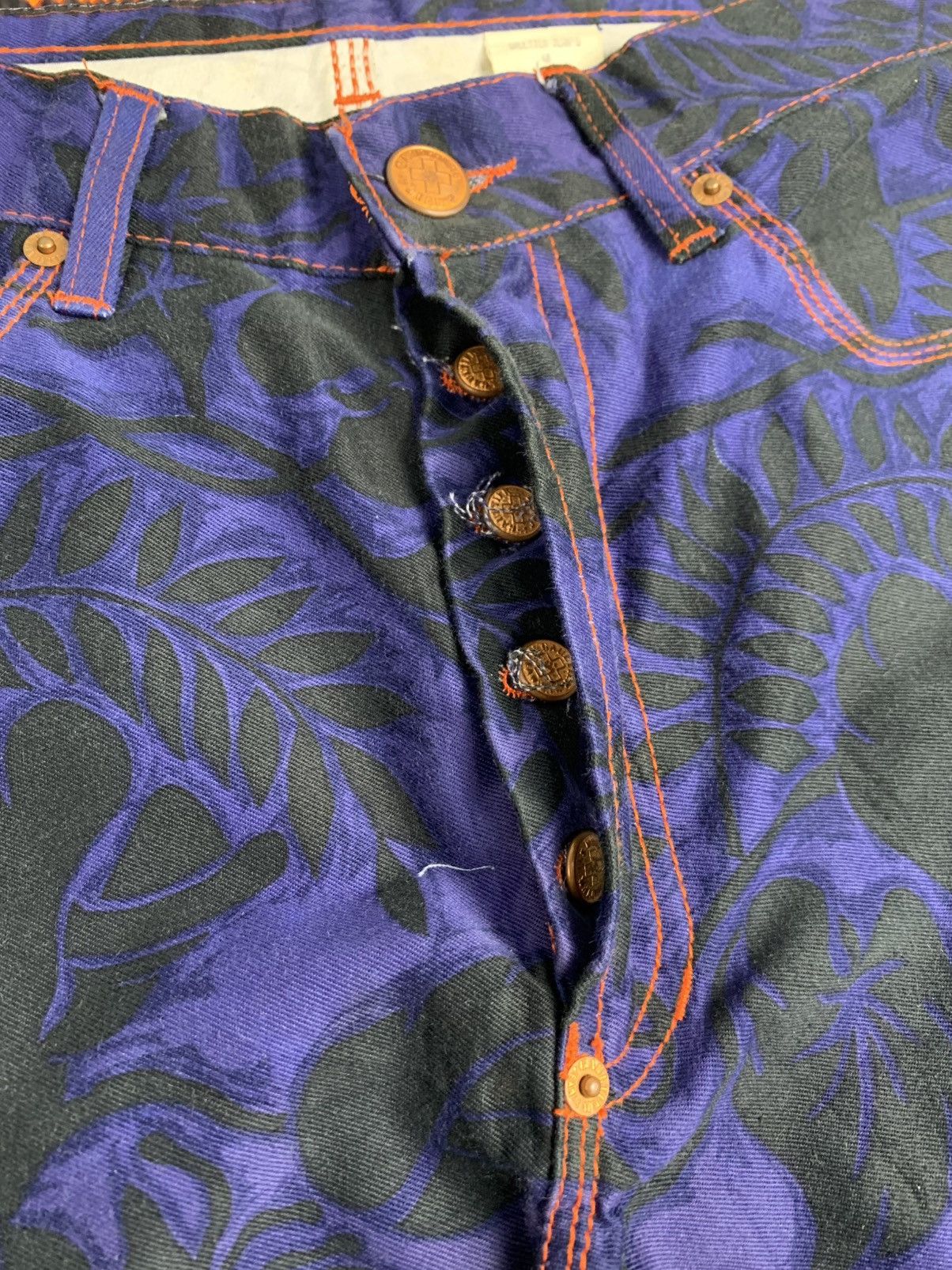 Jean Paul Gaultier Gaultier Jeans by Jean Paul Gaultier Floral Gradient Denim Size US 40 / EU 56 - 5 Thumbnail