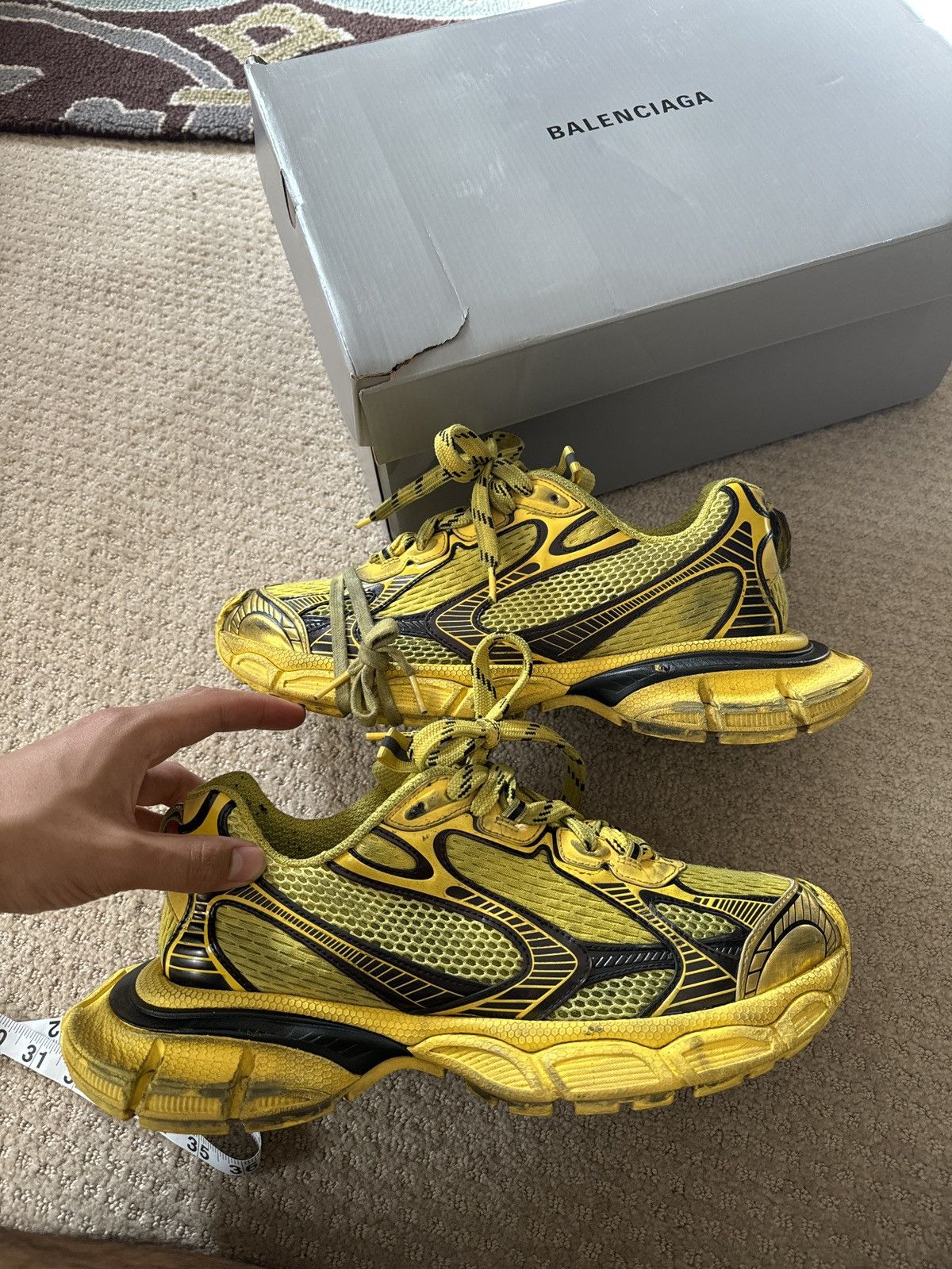image of Balenciaga 3Xl Sneaker in Yellow, Men's (Size 10.5)
