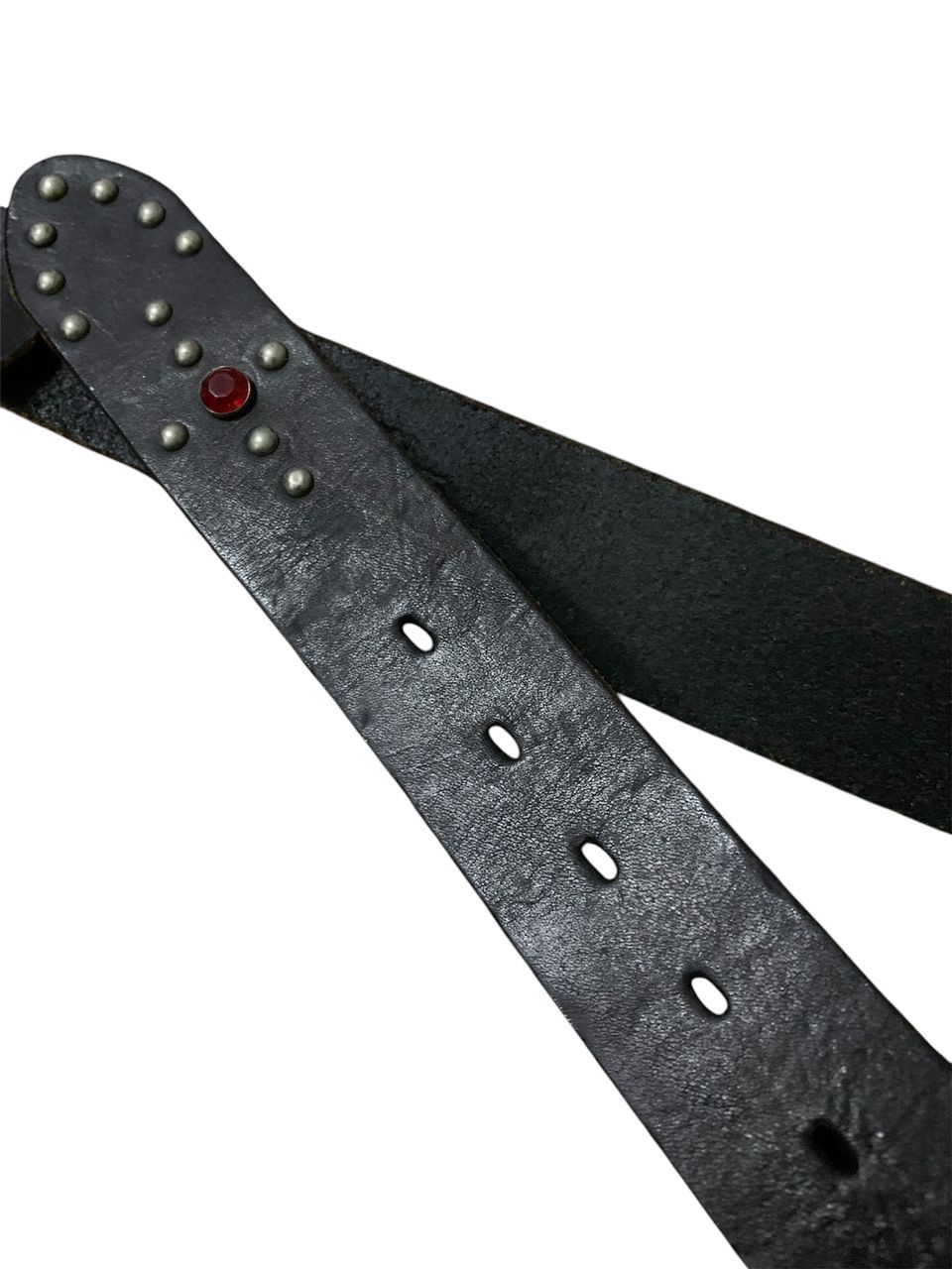 Mastermind Japan × Seditionaries × Takeo Kikuchi Final‼️Takeo Kikuchi Skull Buckle Leather Belt 30-33Inc Waist Size ONE SIZE - 5 Thumbnail
