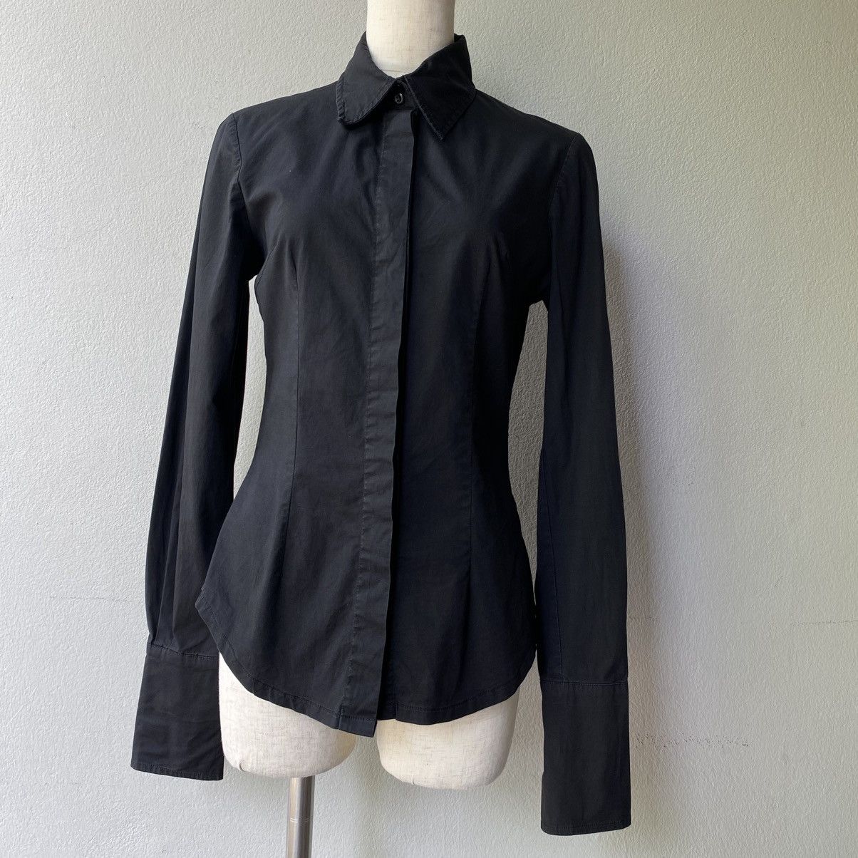 DNA DNA u.s.a Black Tailored Stretch Shirt Size S / US 4 / IT 40 - 4 Thumbnail