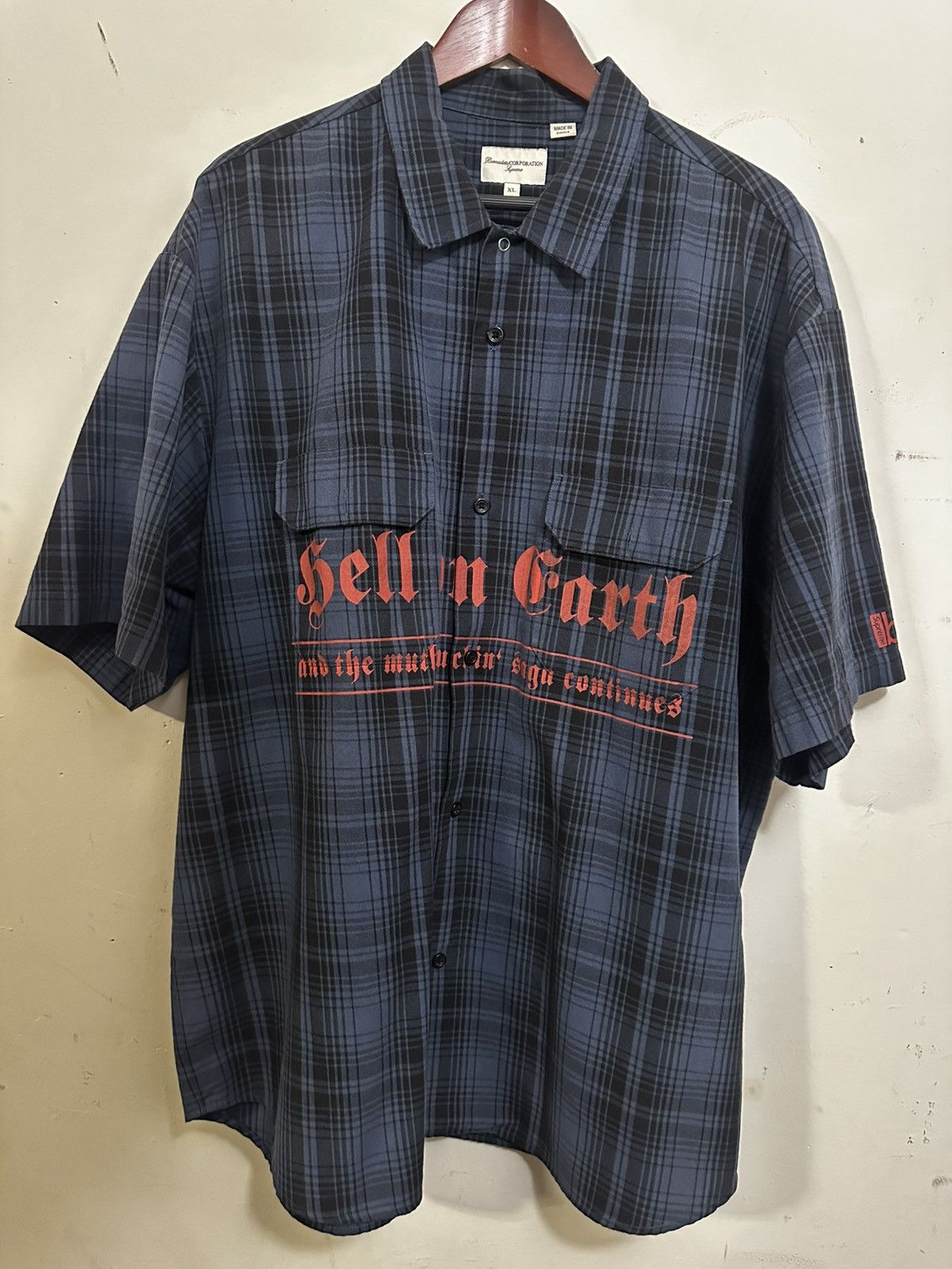 Supreme Supreme Bunnies S/S Work Shirt Angel's Pond Black XL | Grailed