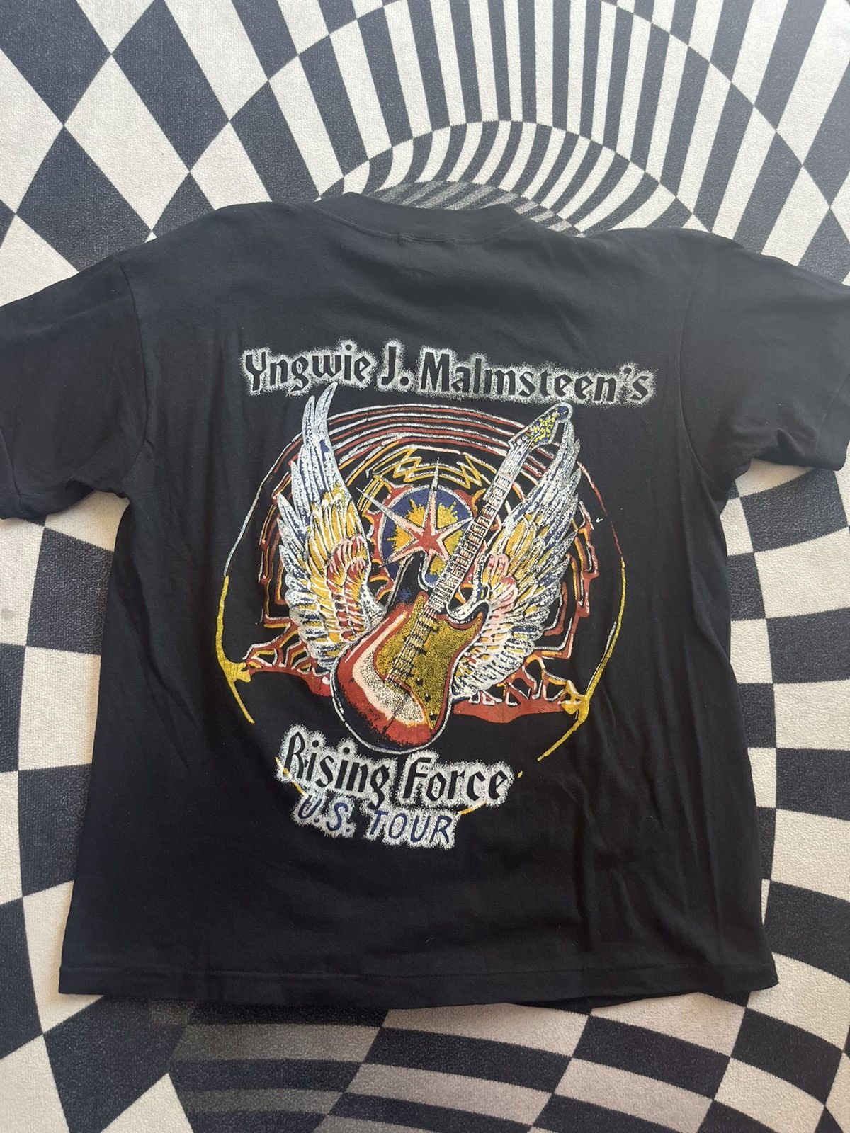 Band Tees Vintage Yngwie J. Malmsteen’s Rising Force on Tour 80’s-90’s Size US M / EU 48-50 / 2 - 8 Thumbnail