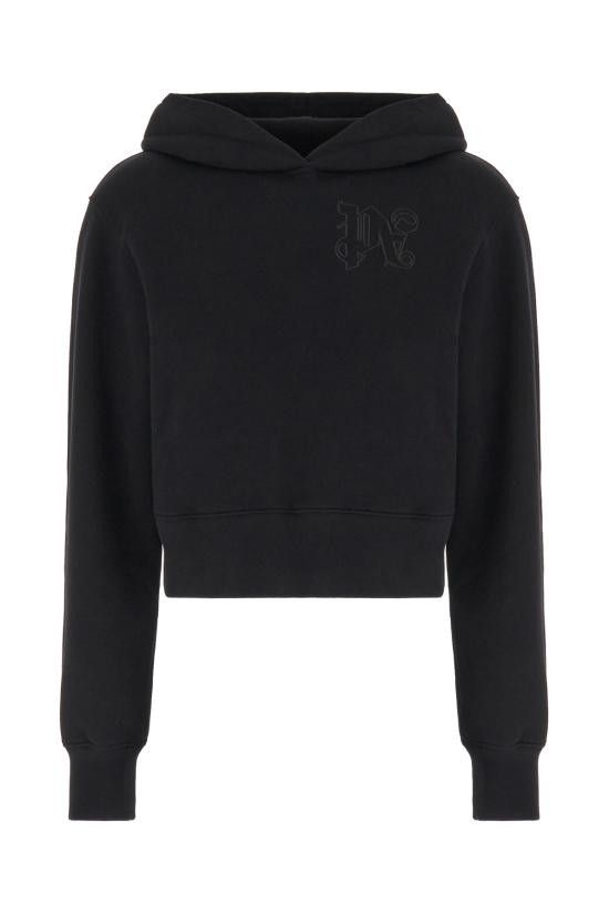 Palm Angels PALM ANGELS Women Hoodies PWBB069R24FLE002 1010 BLACK Size XS / US 0-2 / IT 36-38 - 1 Thumbnail