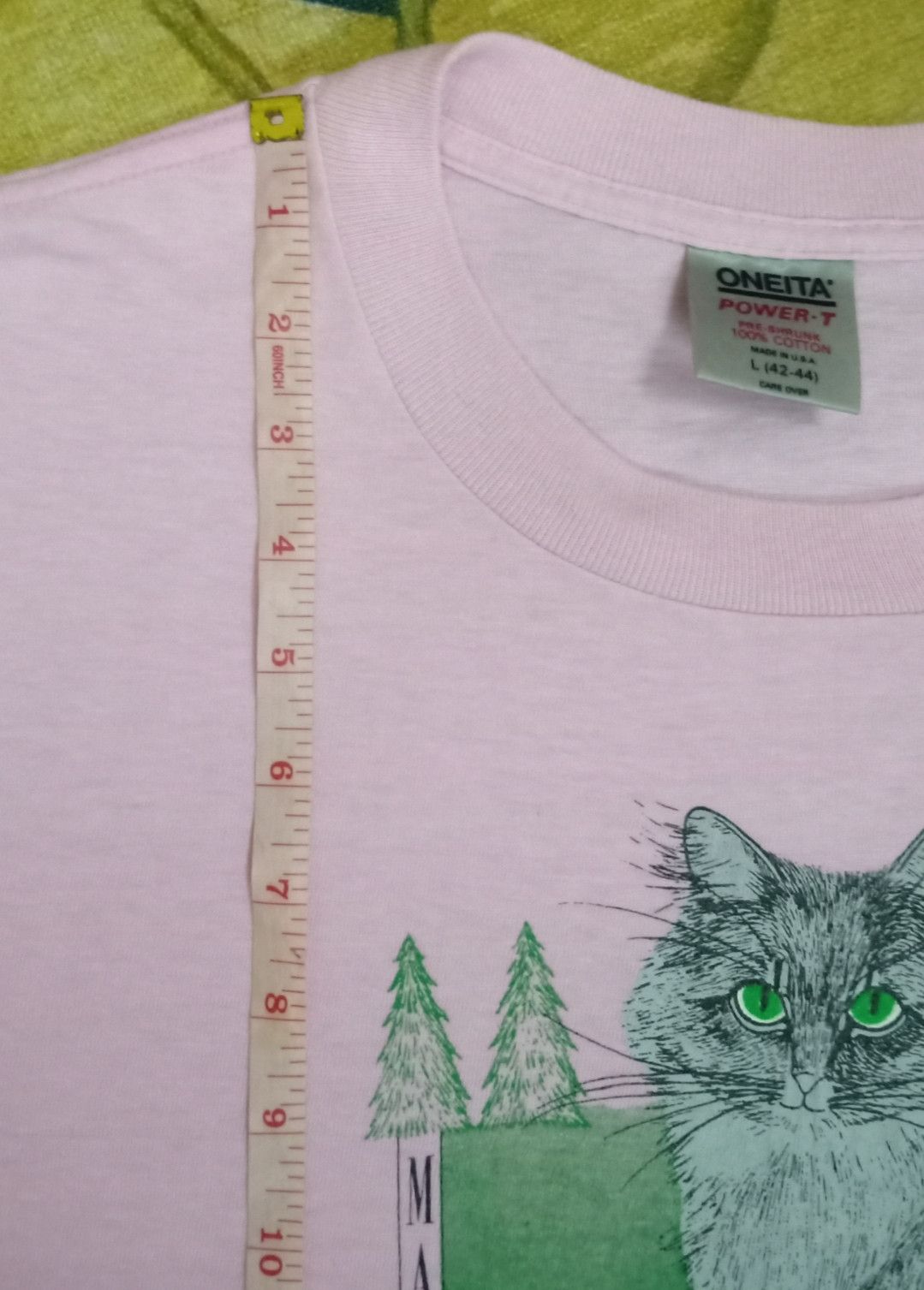 Habitat × Vintage Vintage 80s Maine Coon Cat T-shirt Size US L / EU 52-54 / 3 - 18 Thumbnail
