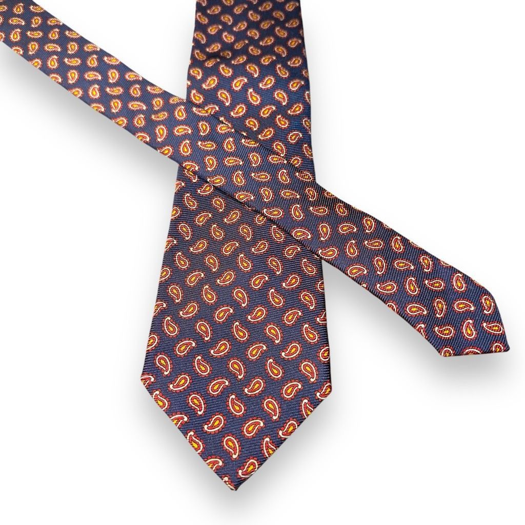 Etro Etro Milano Red & Navy Blue Paisley Made in Italy Necktie Size ONE SIZE - 1 Thumbnail