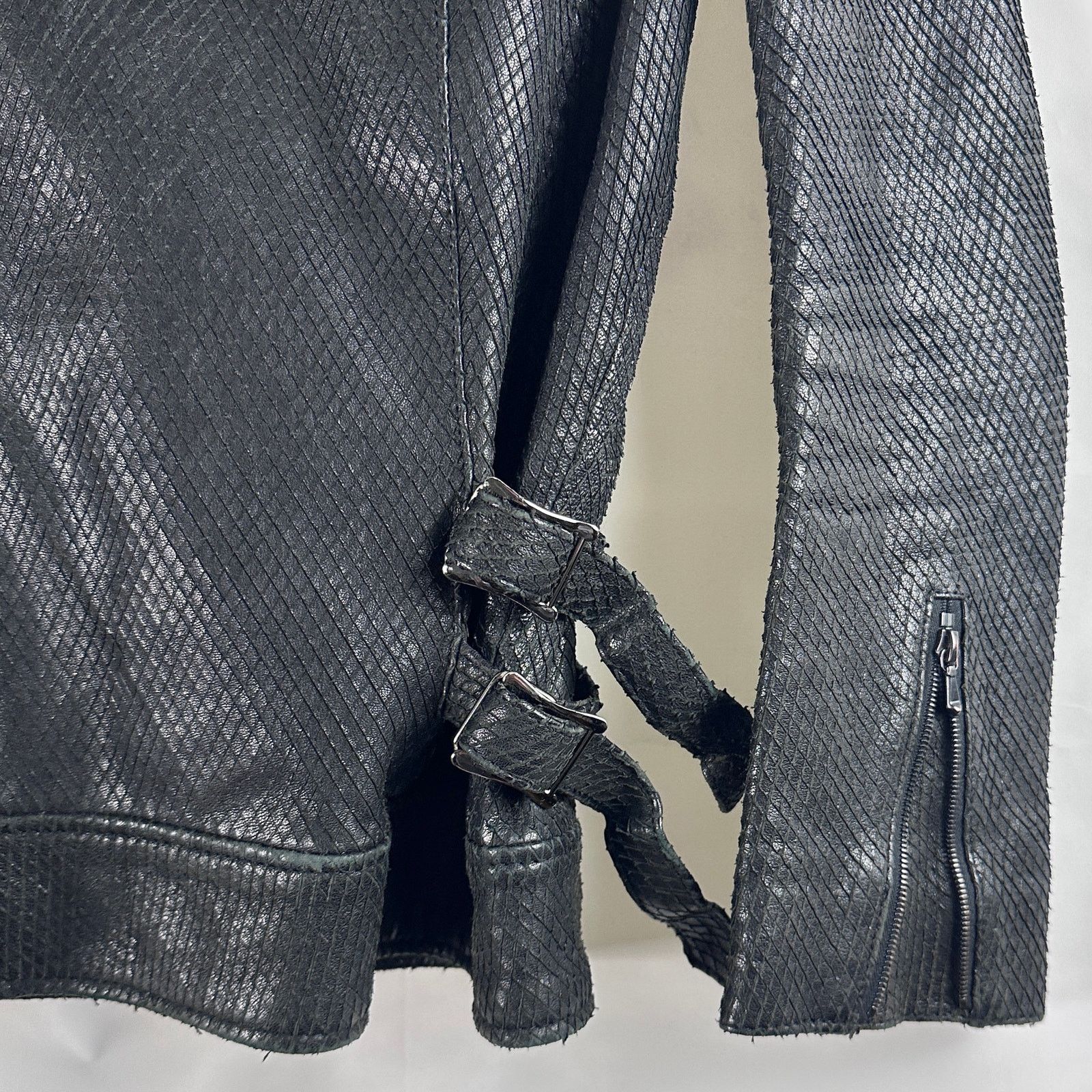 Hysteric Glamour Sheepskin Python Black Leather Riders Jacket Size US M / EU 48-50 / 2 - 5 Thumbnail