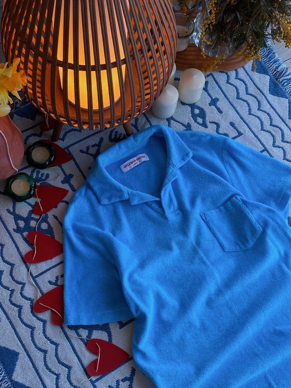 Orlebar Brown Orlebar Brown Terry Polo Shirt Blue Size US S / EU 44-46 / 1 - 1 Thumbnail