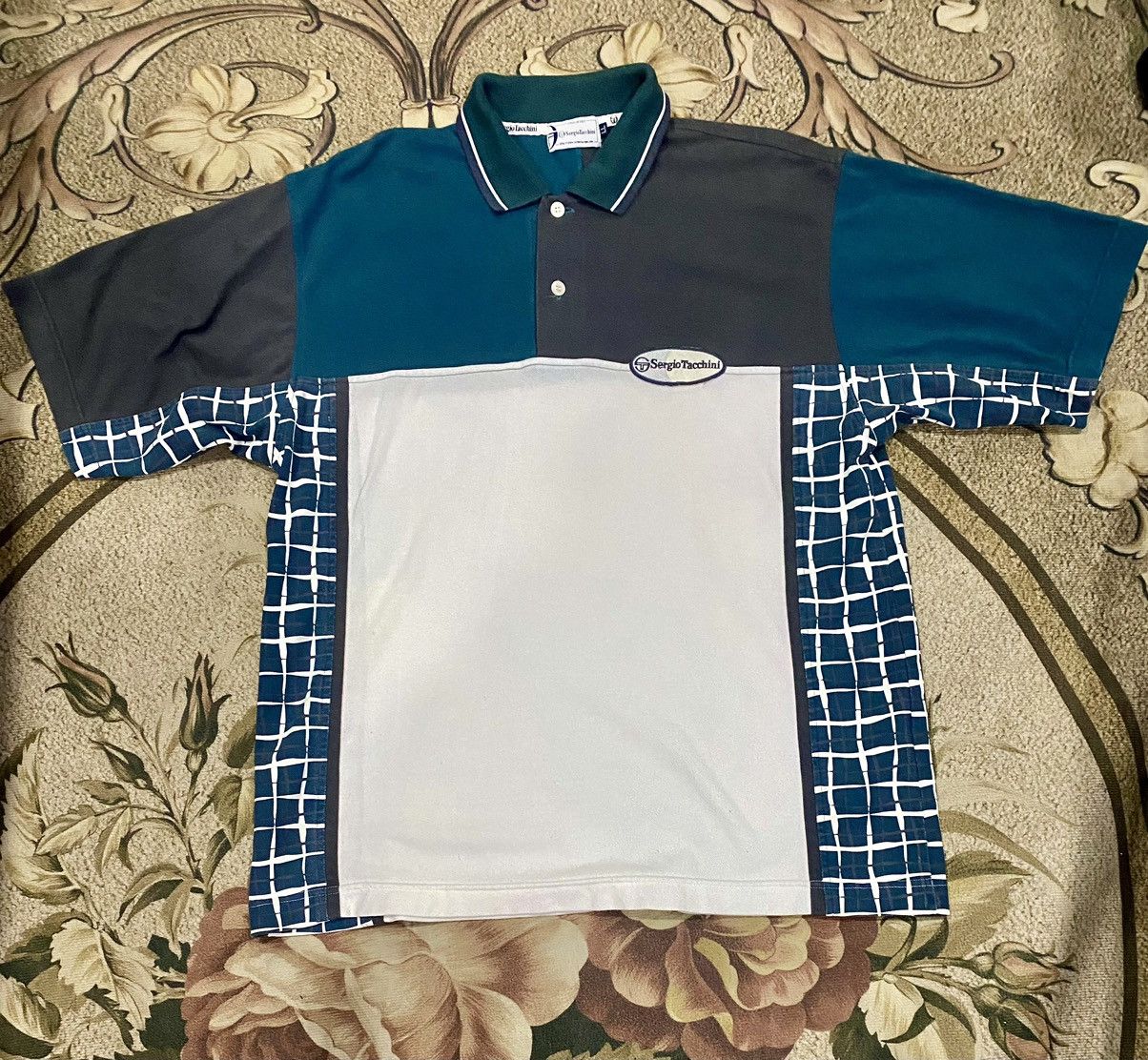 Sergio Tacchini × Vintage vtg sergio tacchini polo shirt Size US XXL / EU 58 / 5 - 1 Thumbnail
