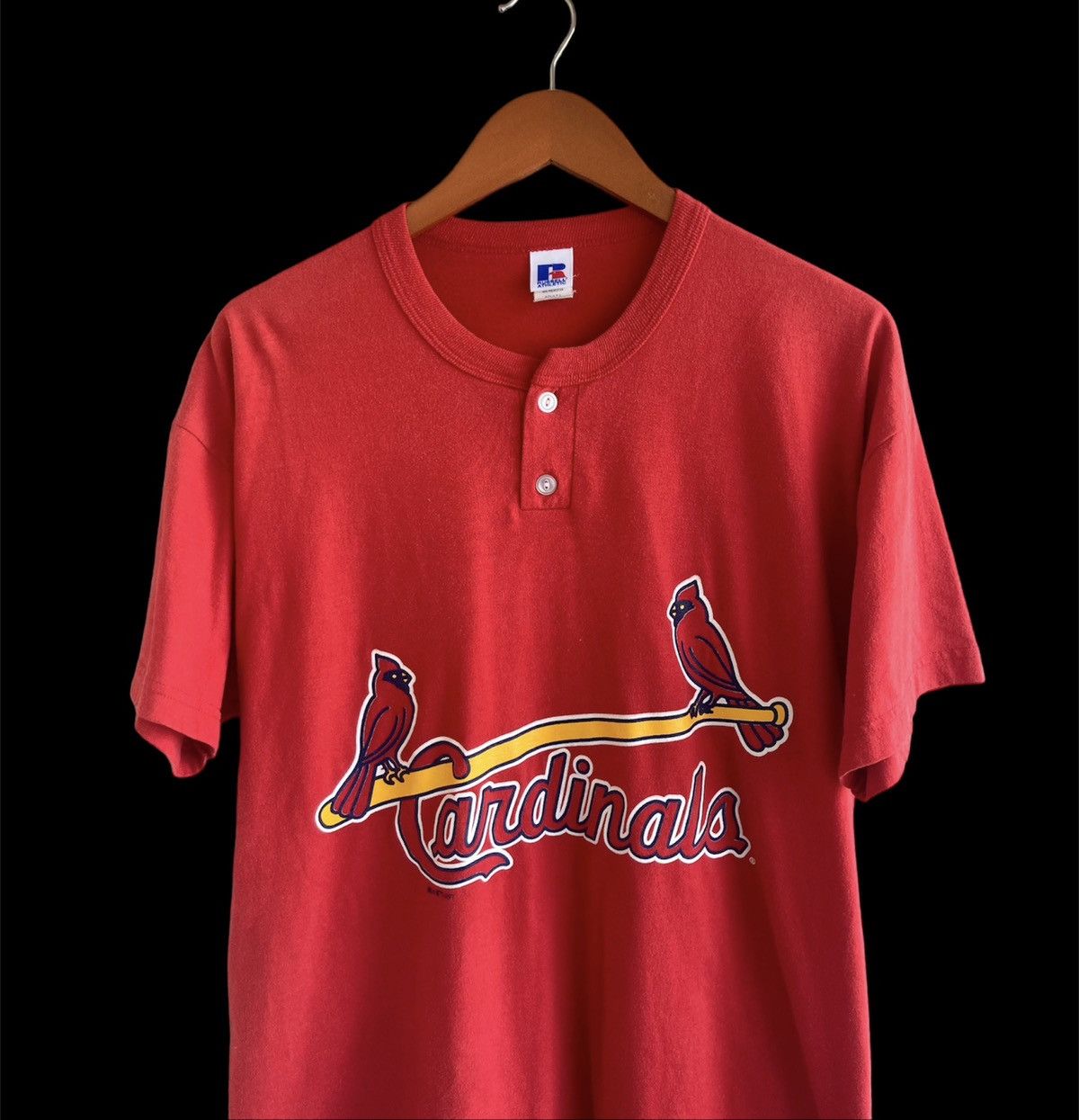 Russell Athletic Vintage 90s St. Louis Cardinals Hanley Baseball Shirt Size US L / EU 52-54 / 3 - 1 Thumbnail